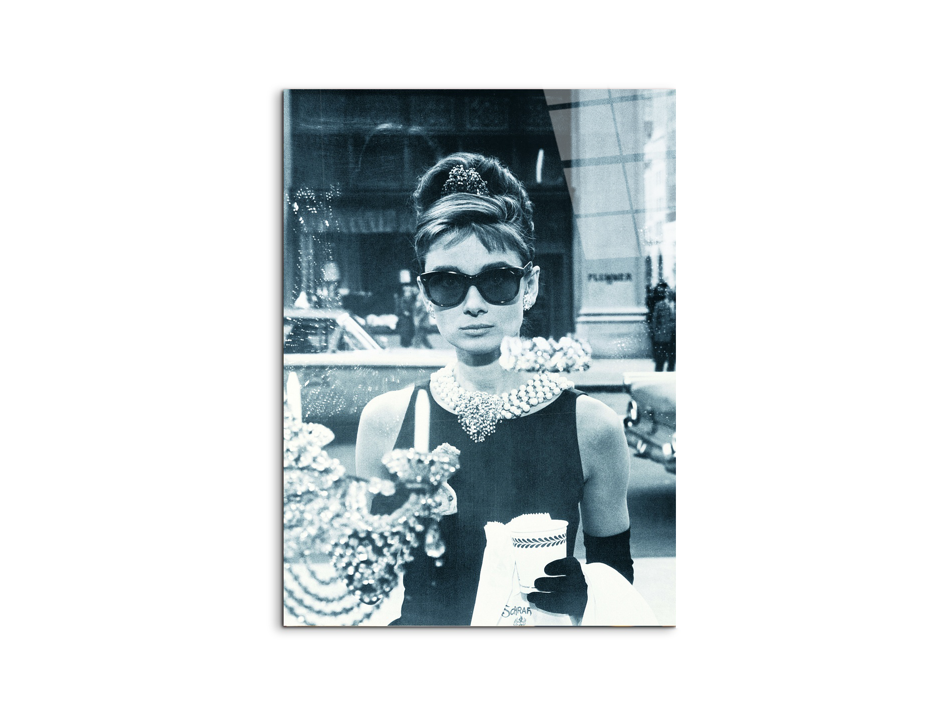 homage-to-audrey-colazione-da-tiffany-iias10048-Homage to Audrey - Colazione da Tiffany II-#materiale_crystalart#dimensioni_58x77,5