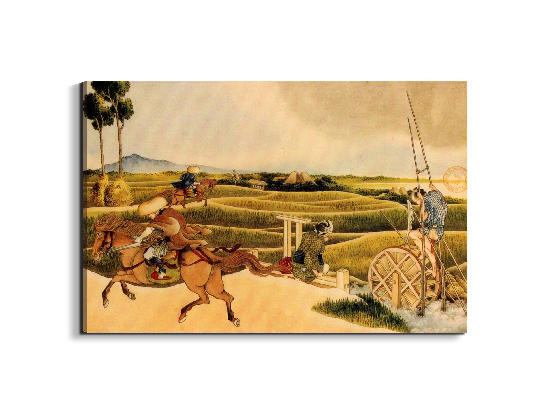 samurai-riding-on-horsesas90121-#materiale_EarthArt/dimensioni_79,5x53