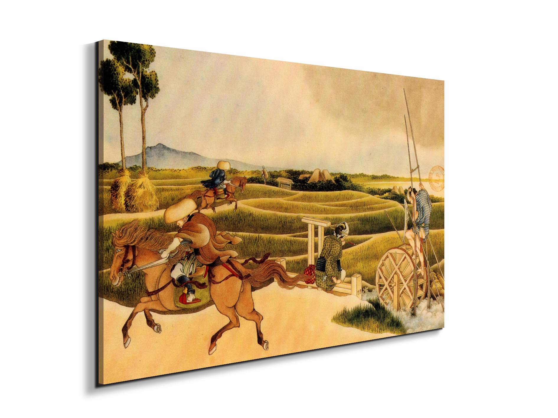 samurai-riding-on-horsesas90121-#materiale_EarthArt/dimensioni_79,5x53