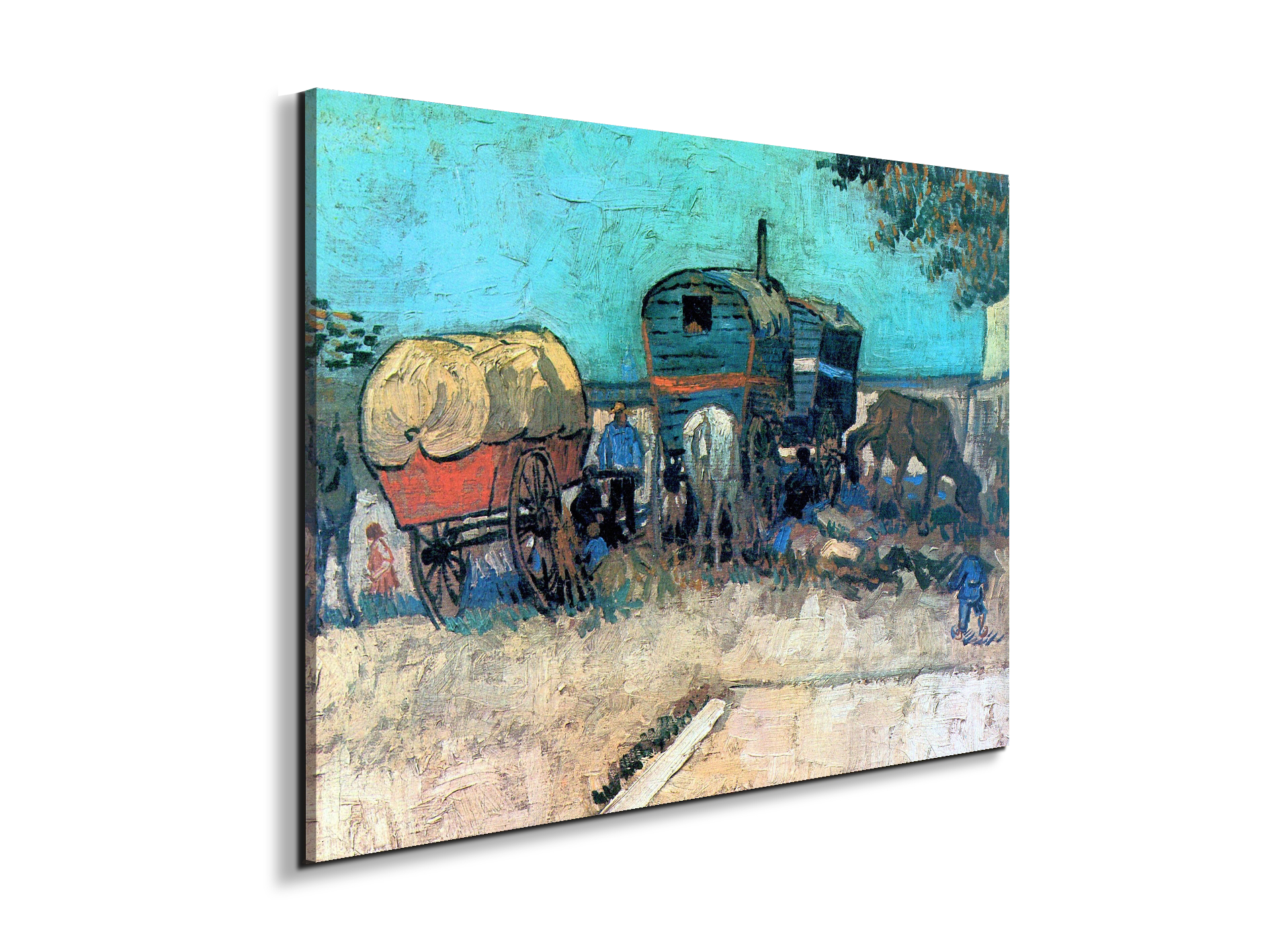 gypsy-camp-with-horse-carriageas91085-#materiale_EarthArt Materic/dimensioni_76x57