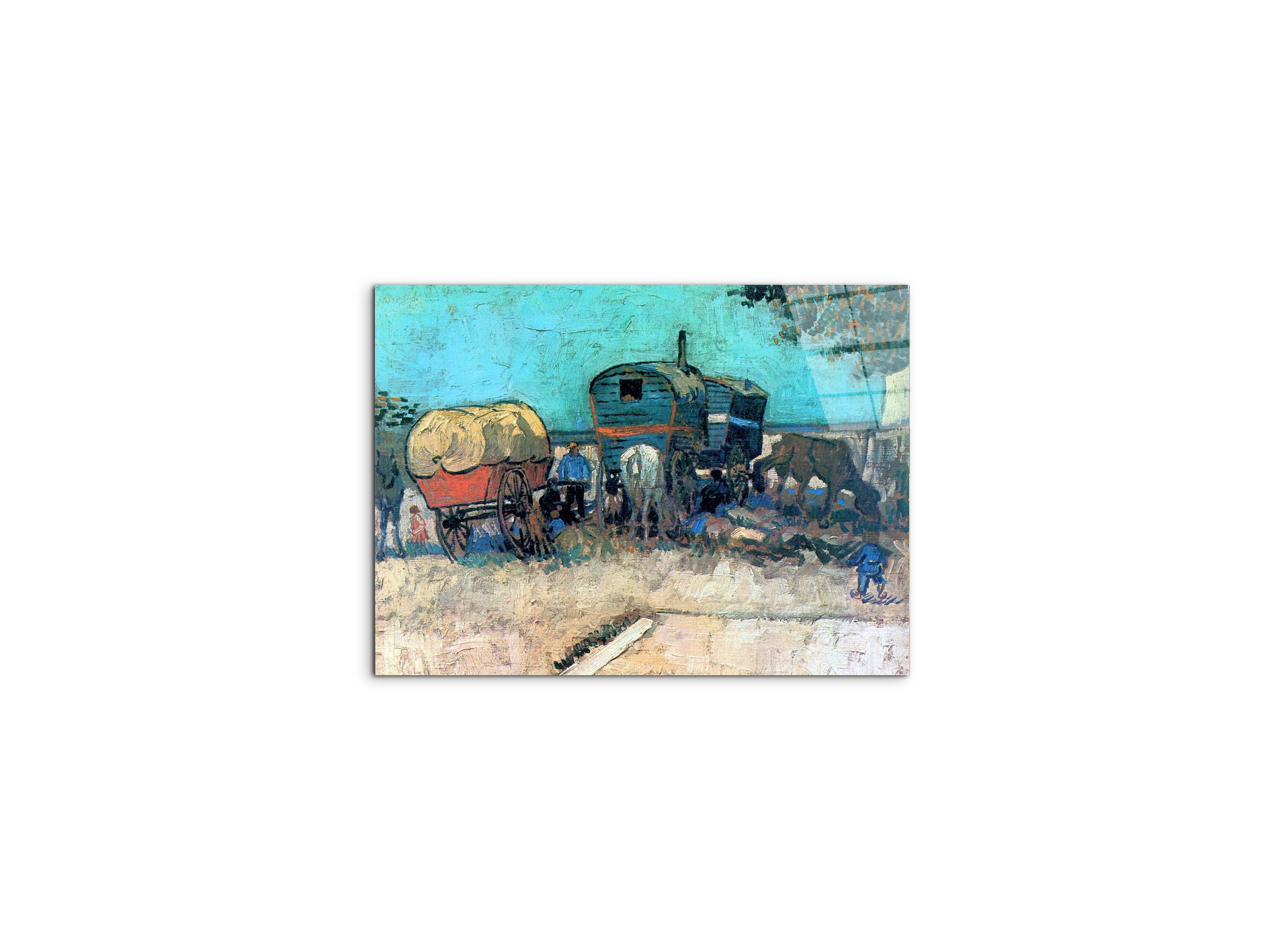 gypsy-camp-with-horse-carriageas91085-#materiale_CrystalArt/dimensioni_50x37,50