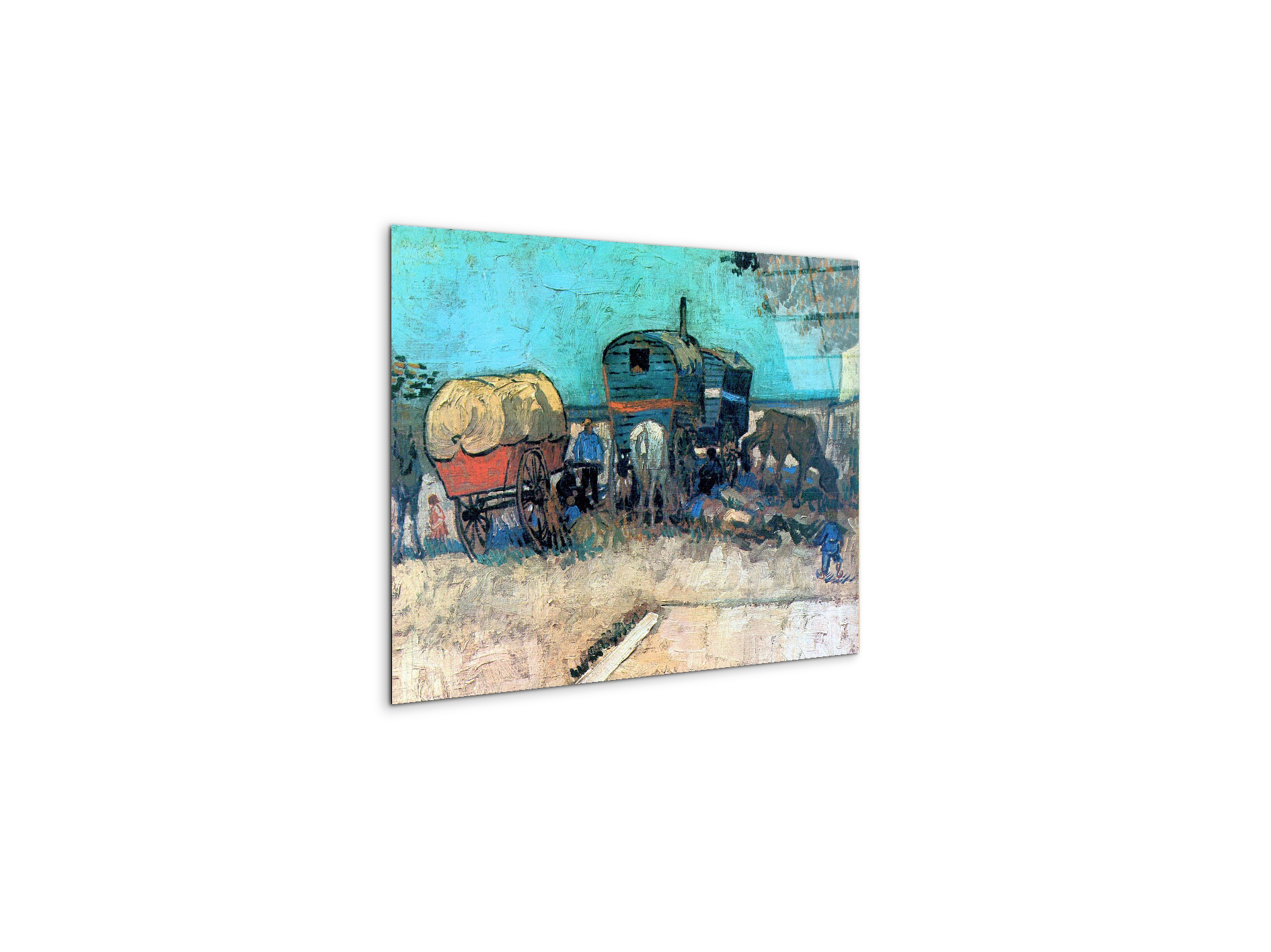 gypsy-camp-with-horse-carriageas91085-#materiale_CrystalArt/dimensioni_50x37,50
