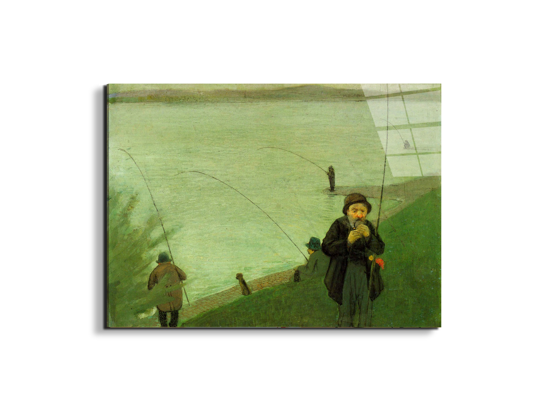 anglers-on-the-rhineas91361-#materiale_EarthArt Total Gloss/dimensioni_76x57