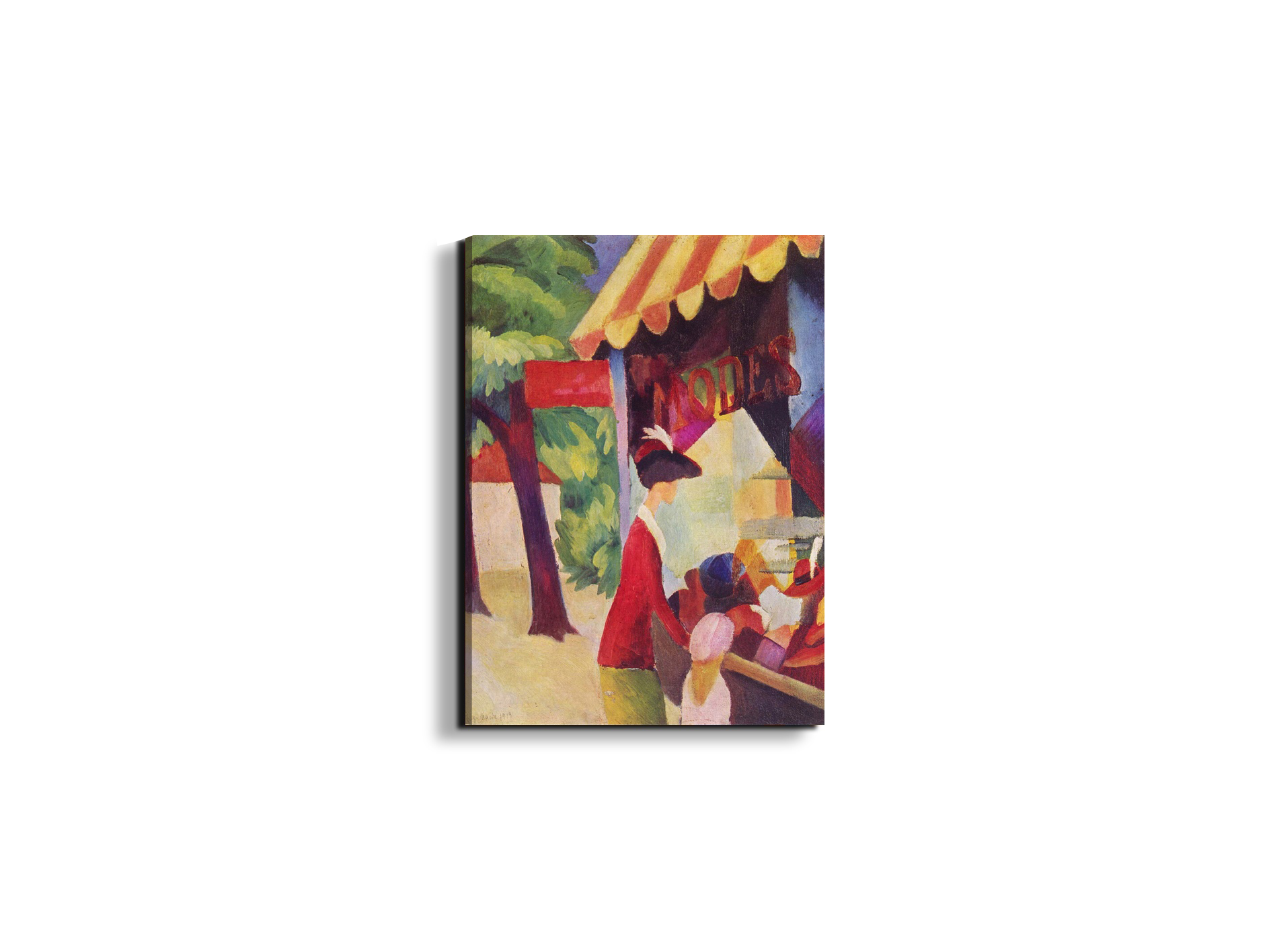 before-hutladen-woman-with-a-red-jacket-and-child-as91363-#materiale_EarthArt/dimensioni_37,50x50