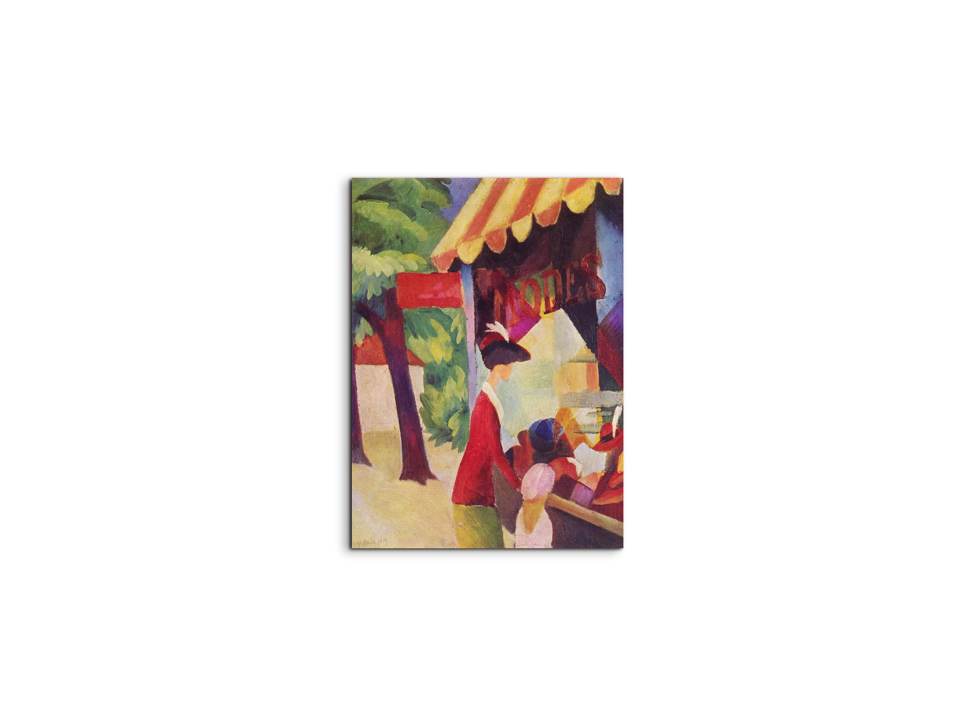 before-hutladen-woman-with-a-red-jacket-and-child-as91363-#materiale_MetalArt Materic/dimensioni_37,50x50