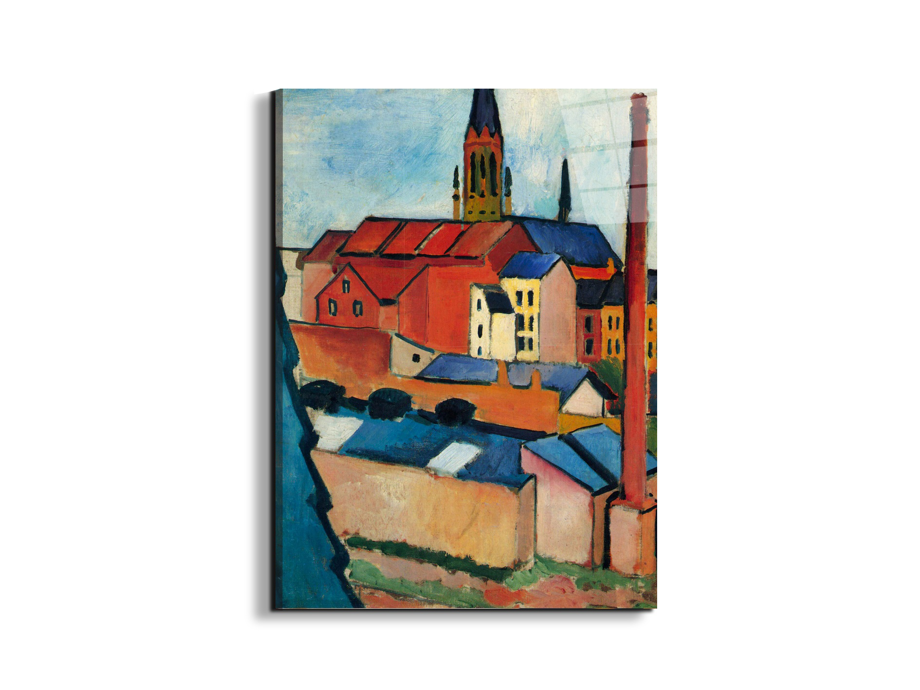 st-marys-church-with-houses-and-chimneyas91411-#materiale_EarthArt Total Gloss/dimensioni_57x76