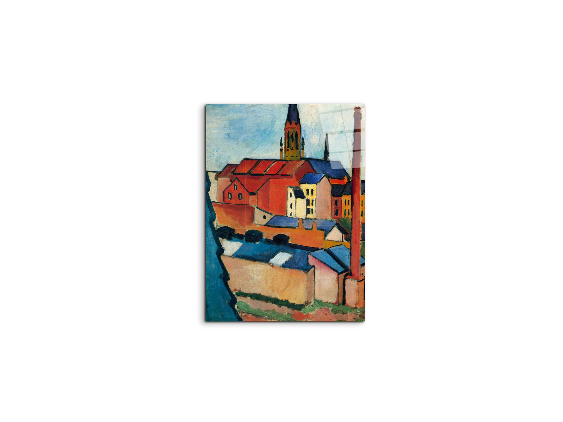 st-marys-church-with-houses-and-chimneyas91411-#materiale_CrystalArt/dimensioni_37,50x50