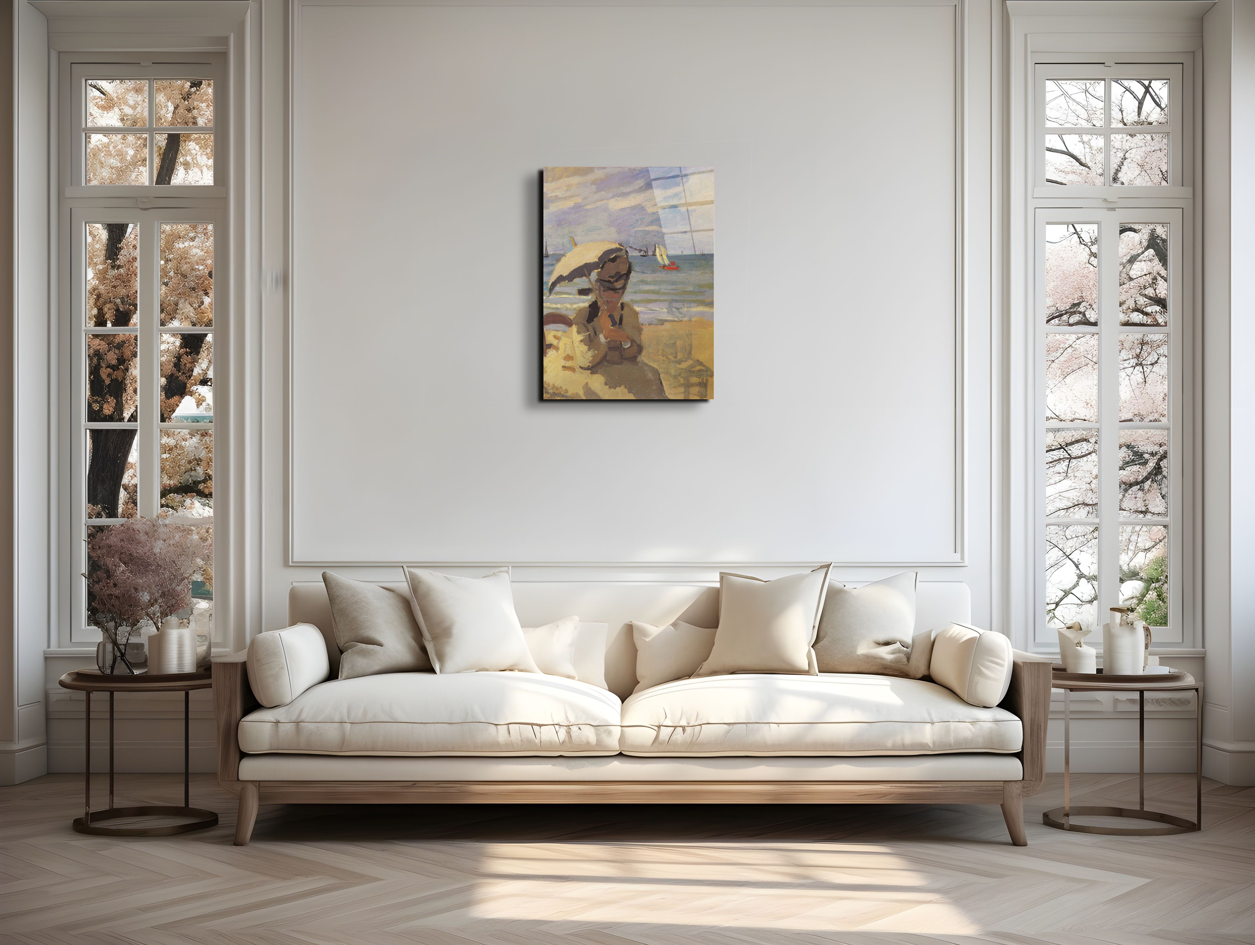 camille-monet-on-the-beach-at-trouvilleas91691-#materiale_EarthArt Total Gloss/dimensioni_57x76