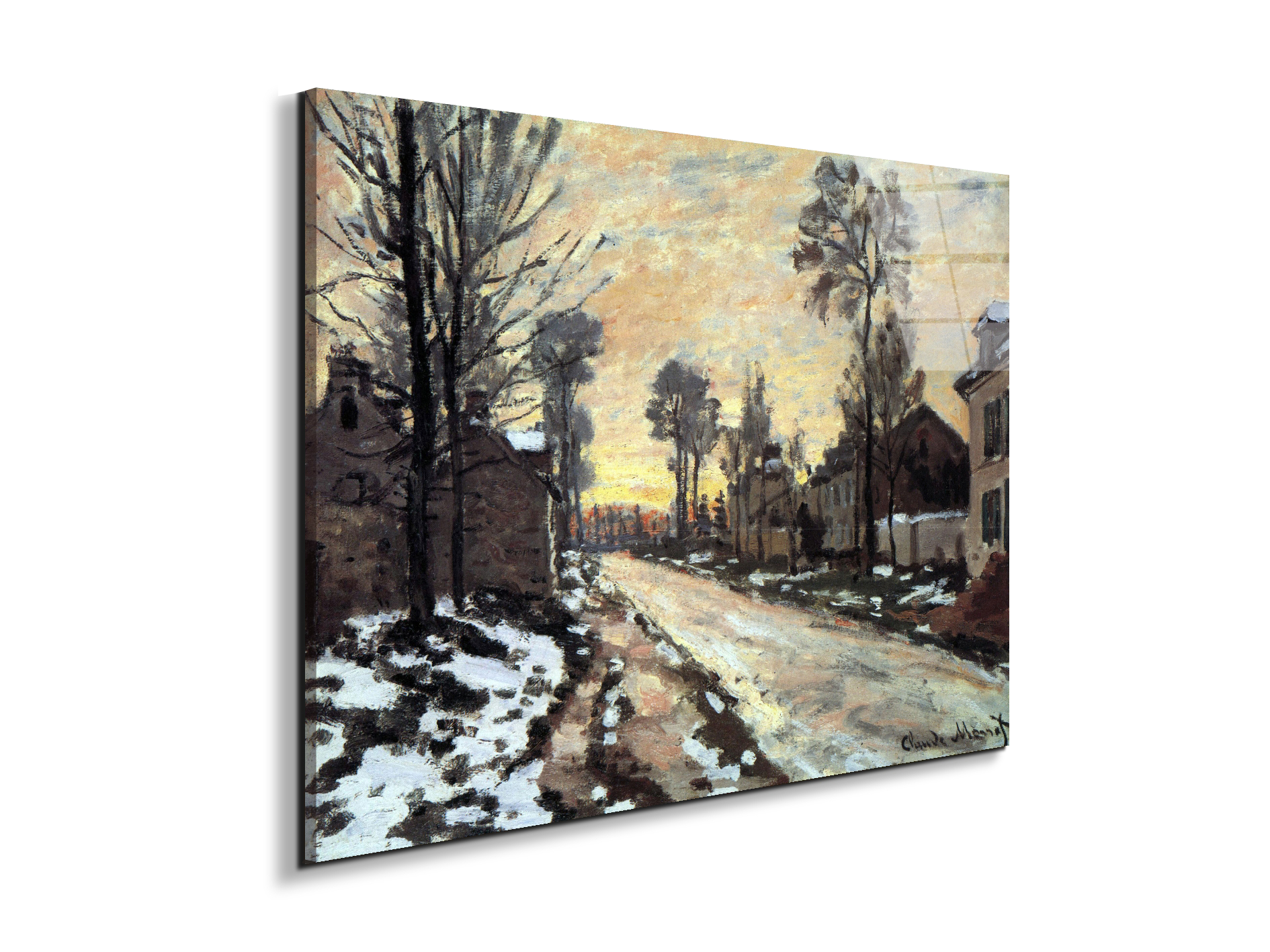 road-to-louveciennes-melting-snow-children-sunset-as91901-#materiale_EarthArt Total Gloss/dimensioni_76x57