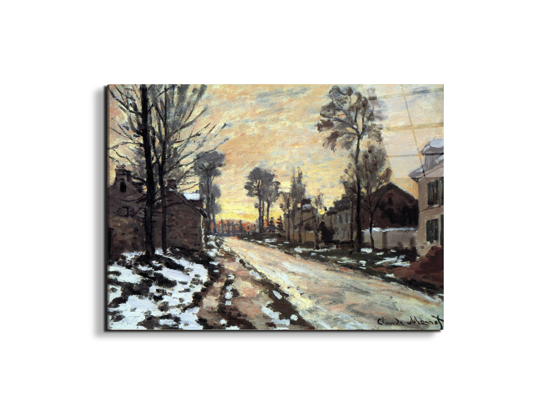 road-to-louveciennes-melting-snow-children-sunset-as91901-#materiale_EarthArt Total Gloss/dimensioni_76x57
