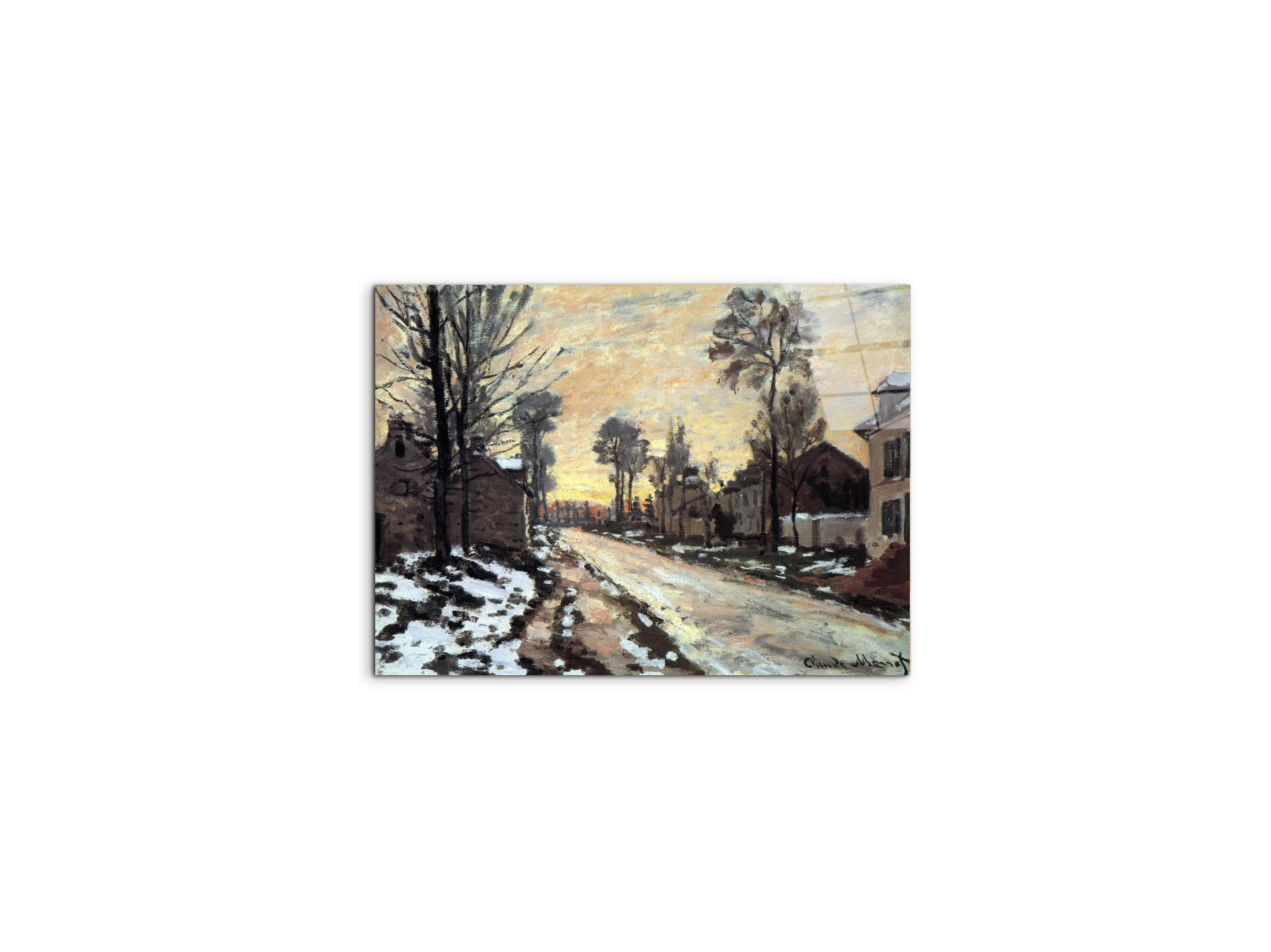 road-to-louveciennes-melting-snow-children-sunset-as91901-#materiale_CrystalArt/dimensioni_50x37,50