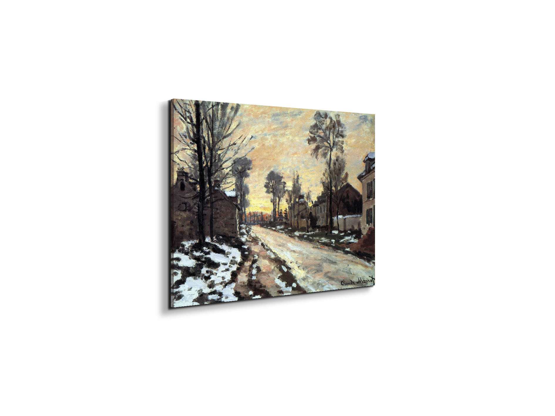 road-to-louveciennes-melting-snow-children-sunset-as91901-#materiale_EarthArt Materic/dimensioni_50x37,50