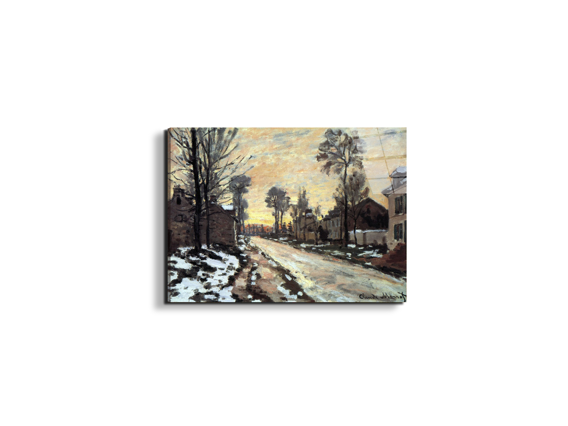 road-to-louveciennes-melting-snow-children-sunset-as91901-#materiale_EarthArt Total Gloss/dimensioni_50x37,50