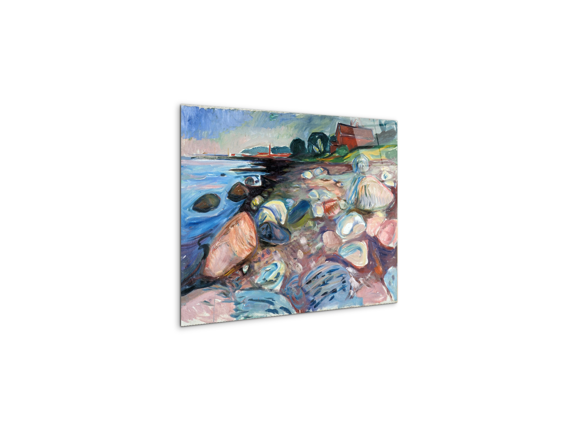 shore-with-red-houseas92301-#materiale_CrystalArt/dimensioni_50x37,50