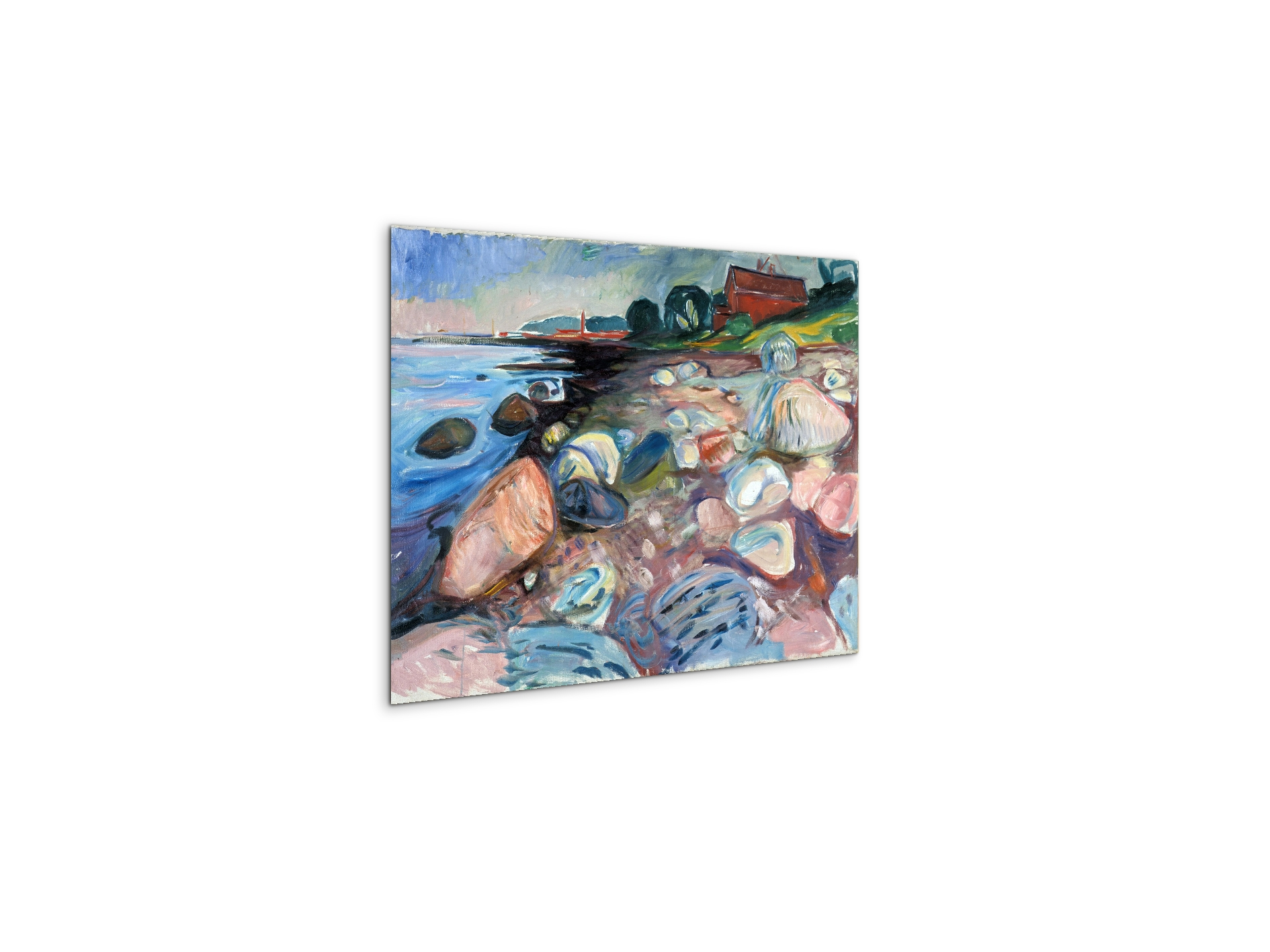 shore-with-red-houseas92301-#materiale_MetalArt Materic/dimensioni_50x37,50