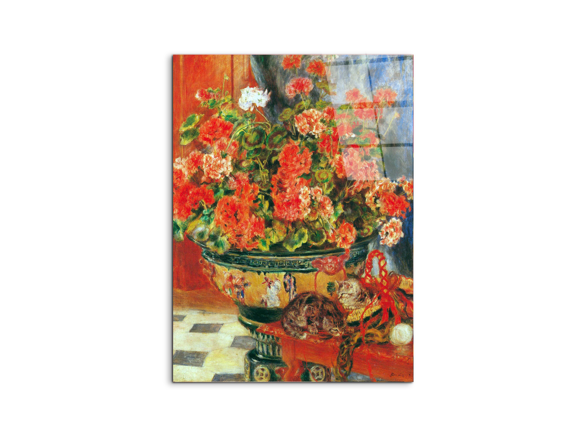 geraniums-and-catsas92735-#materiale_CrystalArt/dimensioni_57x76