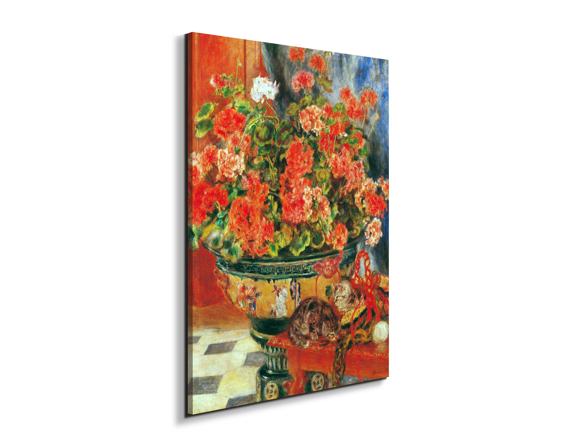 geraniums-and-catsas92735-#materiale_EarthArt Materic/dimensioni_57x76