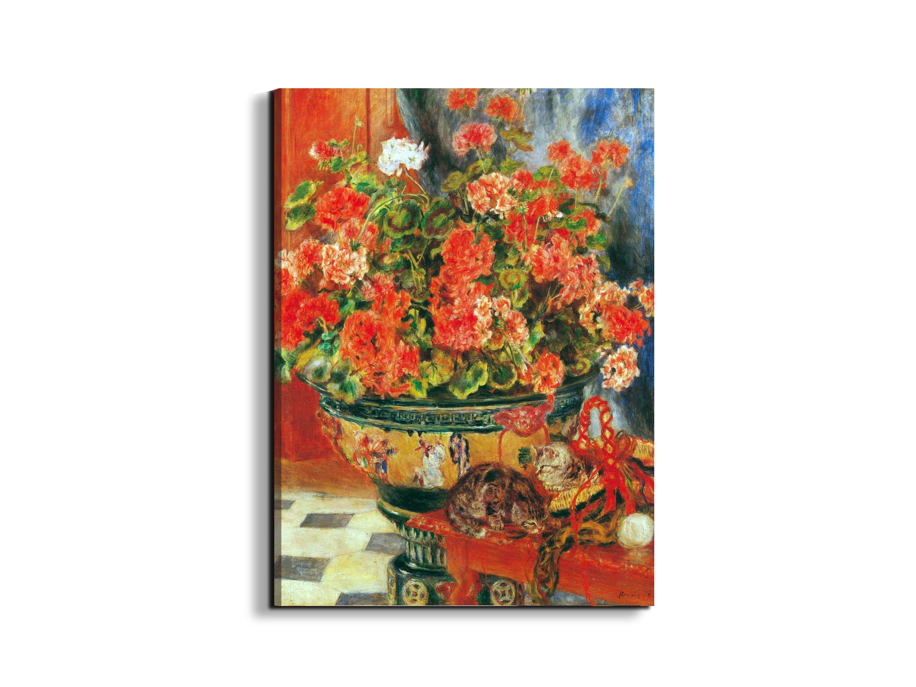 geraniums-and-catsas92735-#materiale_EarthArt Materic/dimensioni_57x76