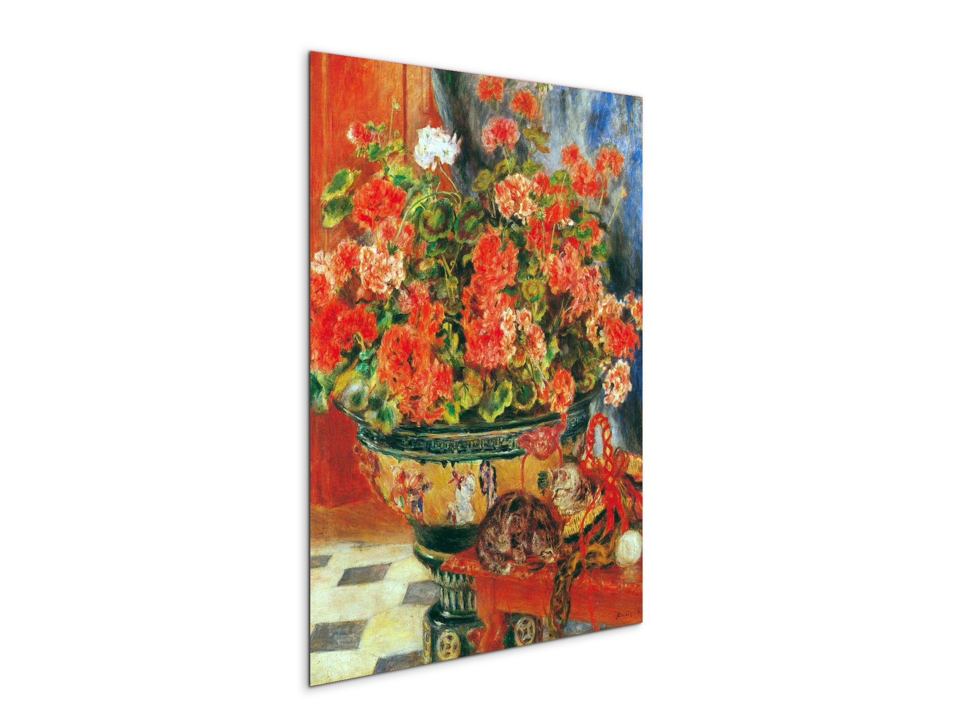 geraniums-and-catsas92735-#materiale_MetalArt Materic/dimensioni_57x76