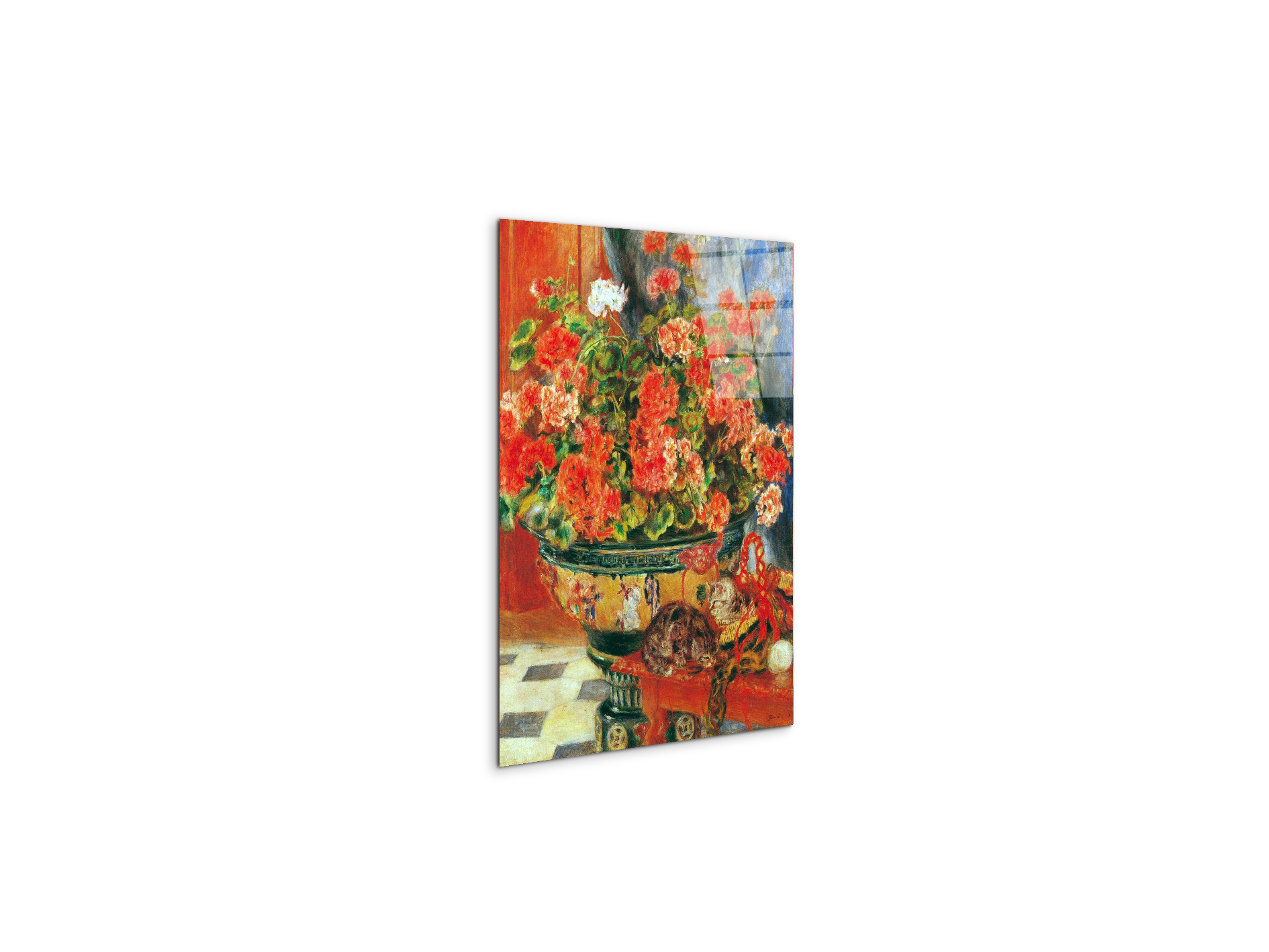 geraniums-and-catsas92735-#materiale_CrystalArt/dimensioni_37,50x50