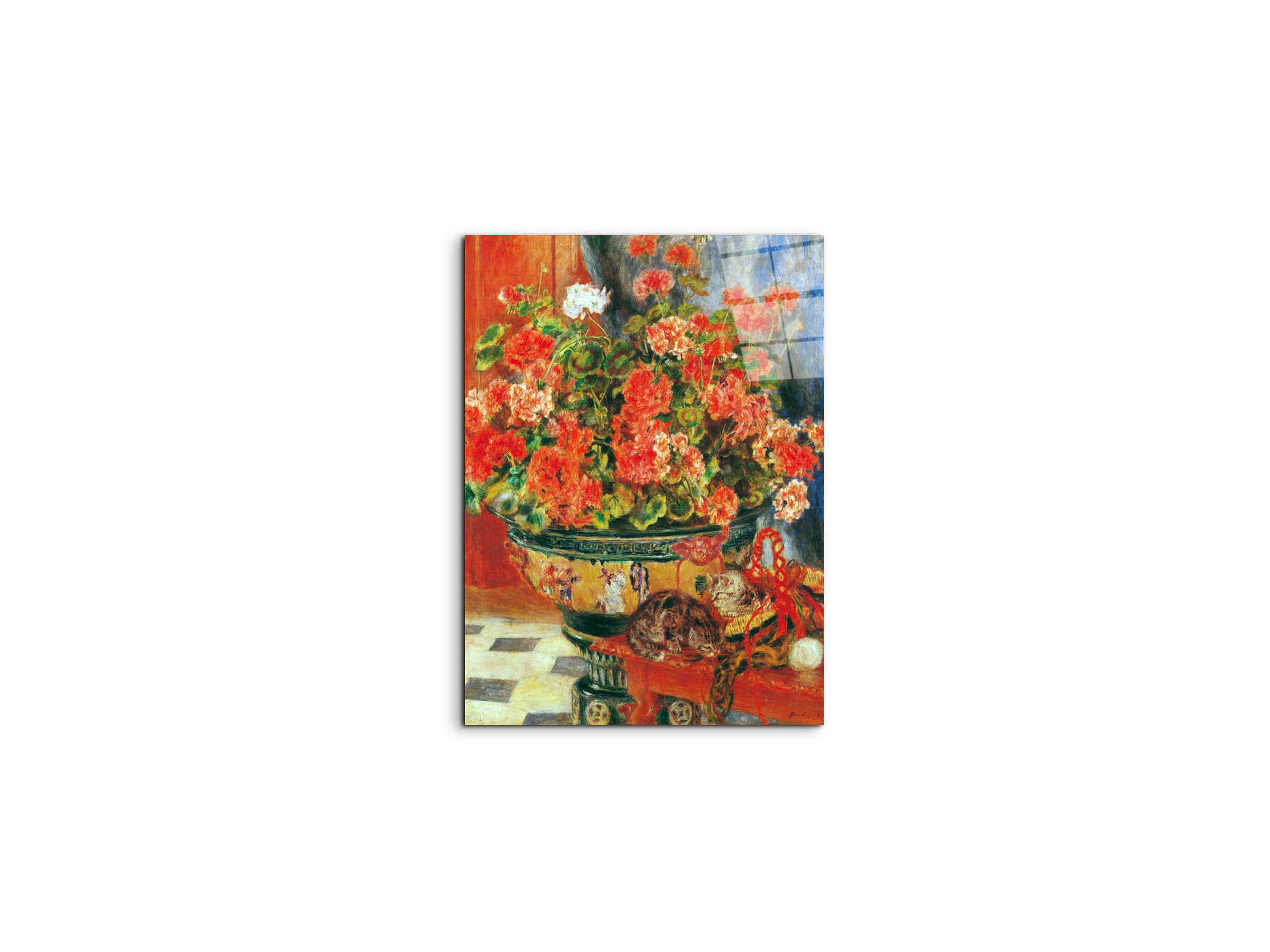 geraniums-and-catsas92735-#materiale_CrystalArt/dimensioni_37,50x50