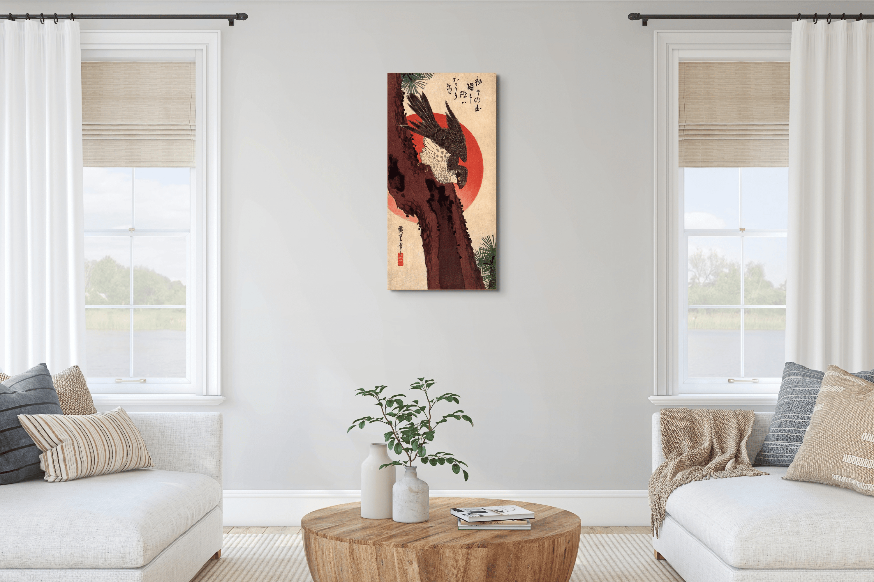 falcon-on-a-pine-with-rising-sunas92875-