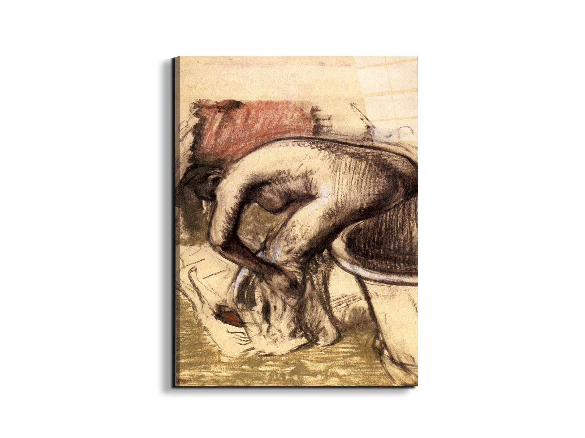 female-on-the-tub-edge-her-legs-dryingas93065-#materiale_EarthArt Total Gloss/dimensioni_57x76