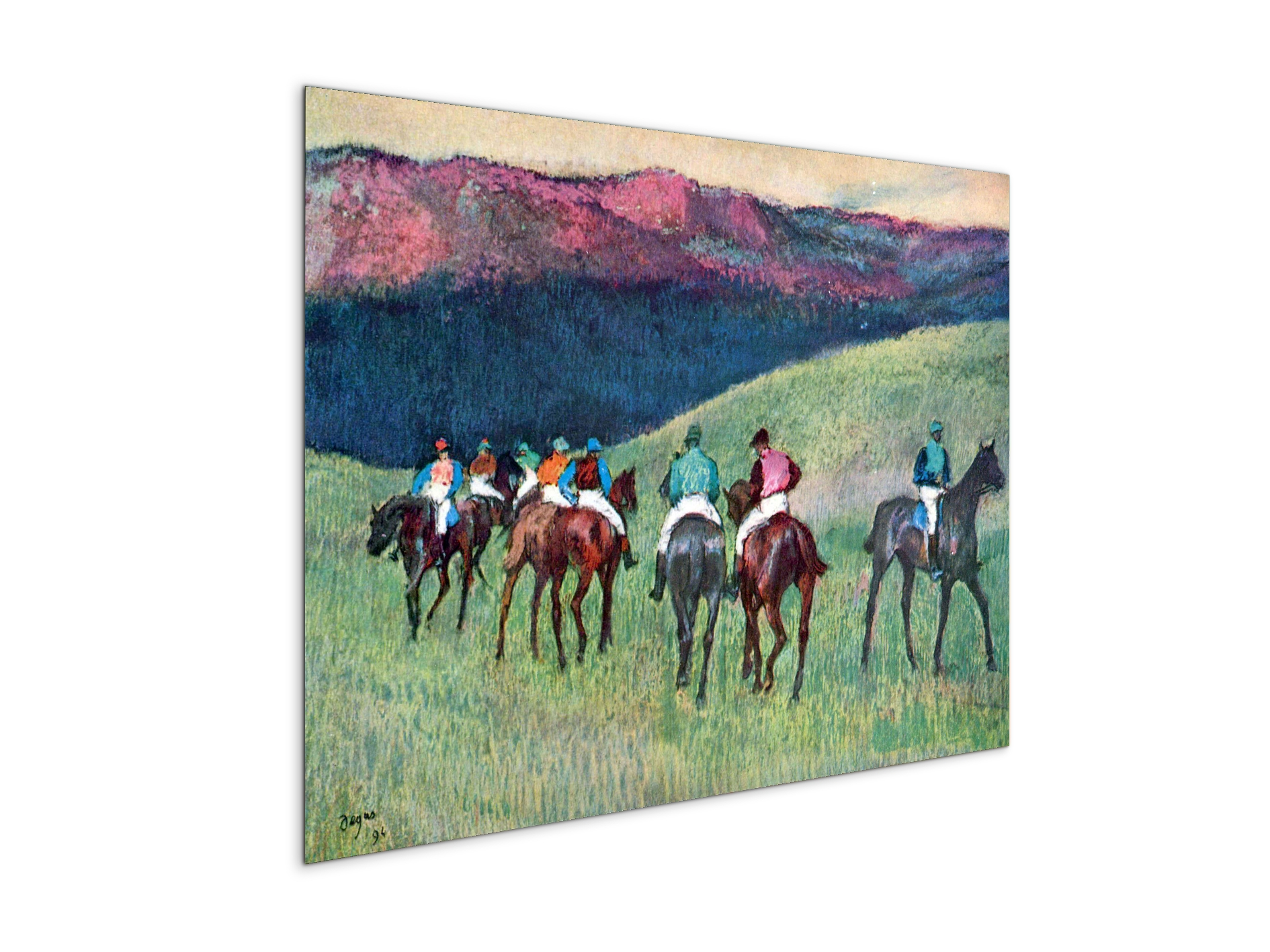 horse-racing-the-trainingas93073-#materiale_MetalArt Materic/dimensioni_76x57
