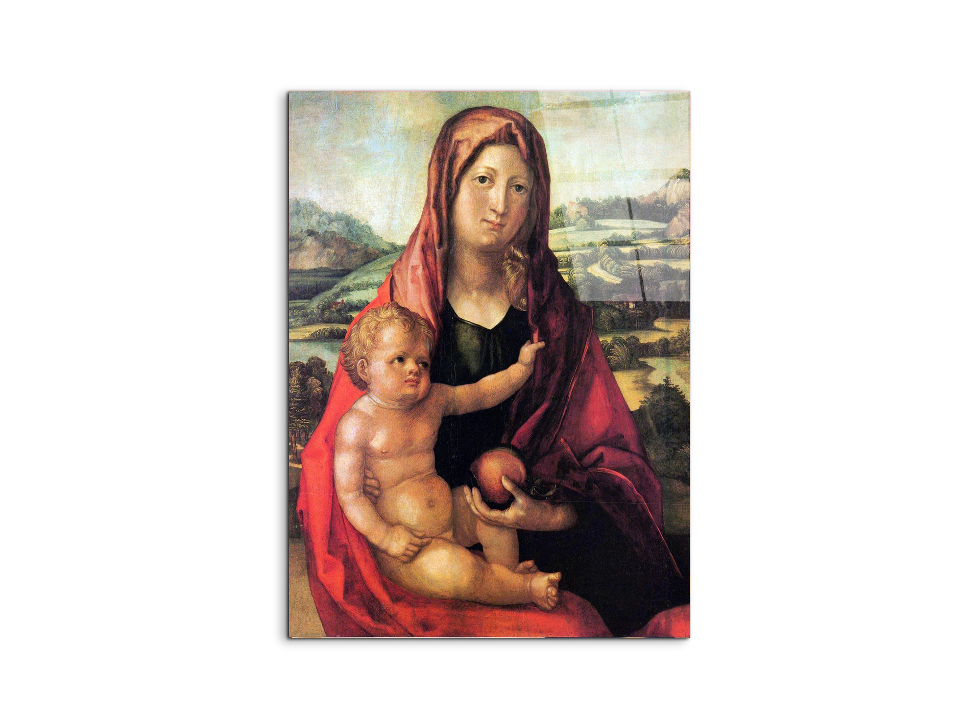 mary-with-child-against-a-landscapeas93206-#materiale_CrystalArt/dimensioni_57x76