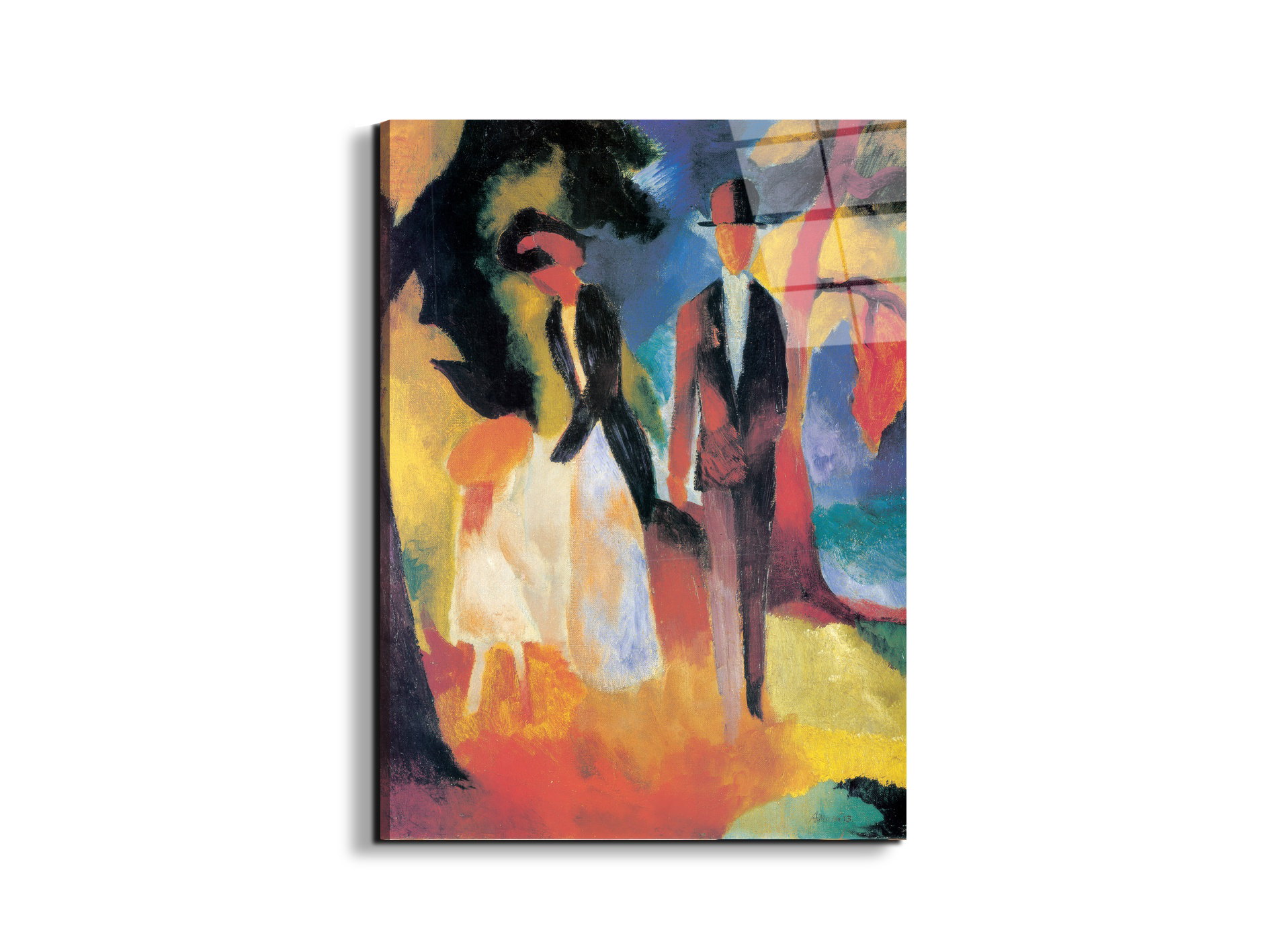 homage-to-macke-people-at-the-blue-lakeec16540-#materiale_EarthArt Total Gloss/dimensioni_58x77,5