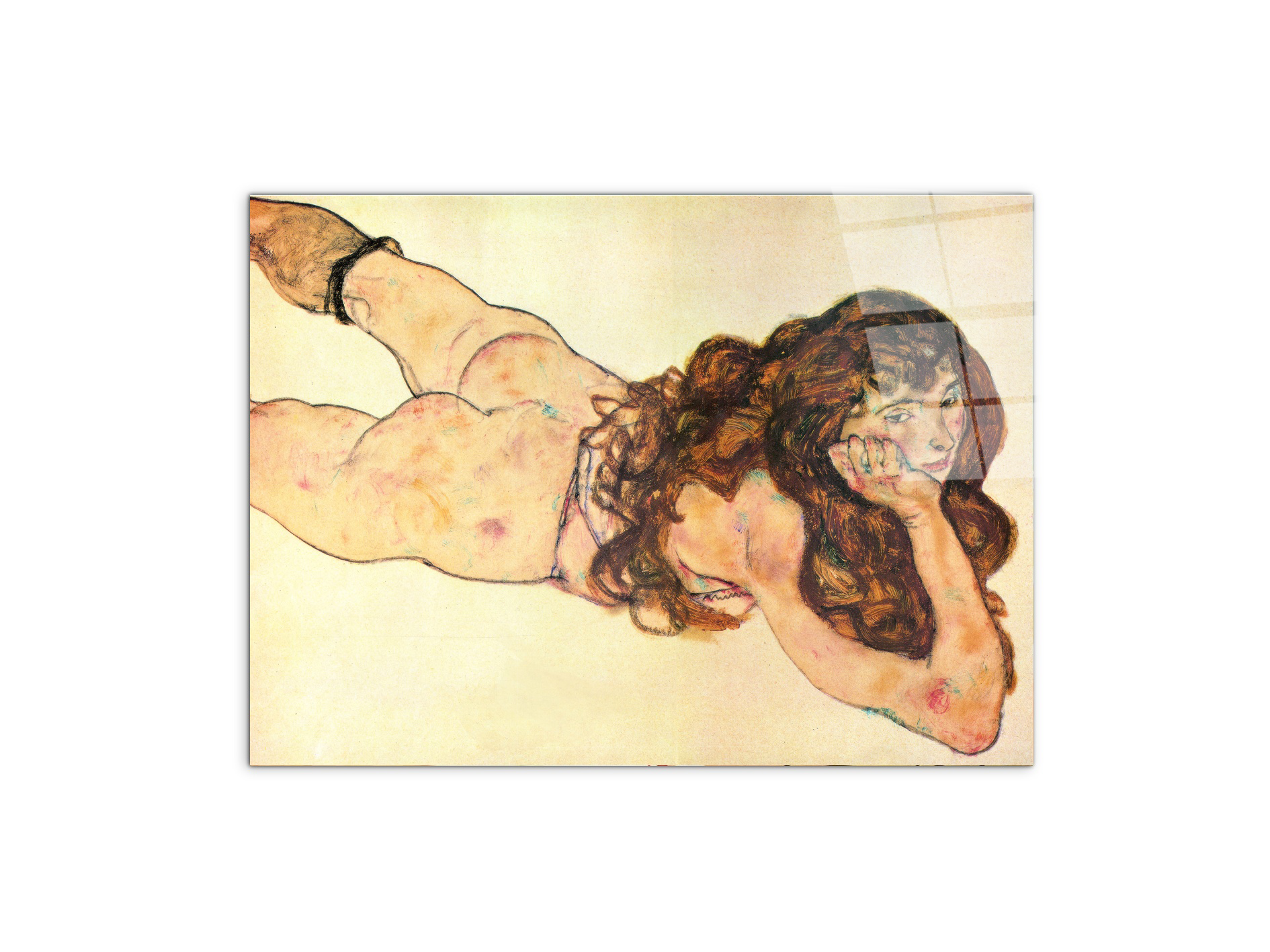 homage-to-schiele-female-nude-1917ec17603-#materiale_CrystalArt/dimensioni_77,5x58