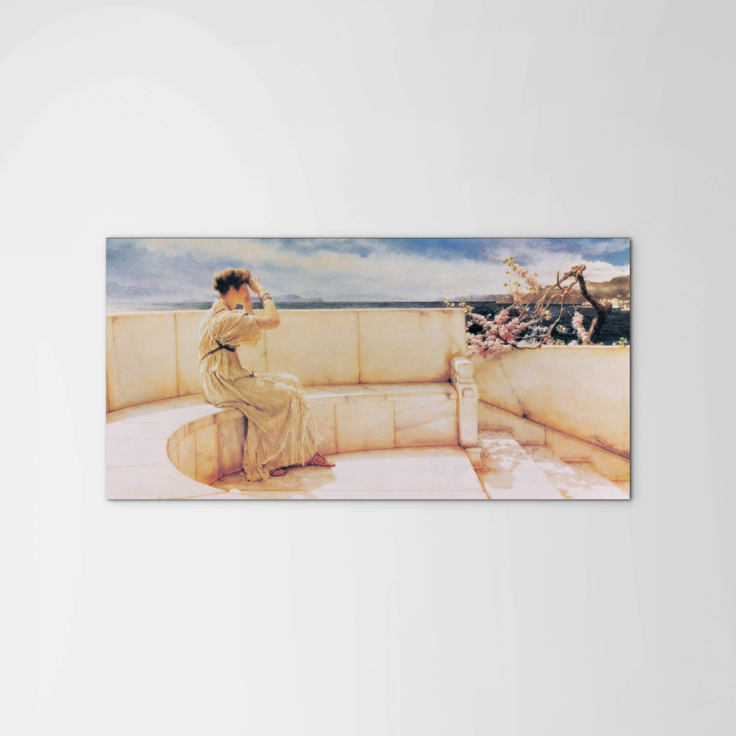 homage-to-alma-tadema-hope-spring-eternalec17792-#materiale_MetalArt Materic/dimensioni_100x50
