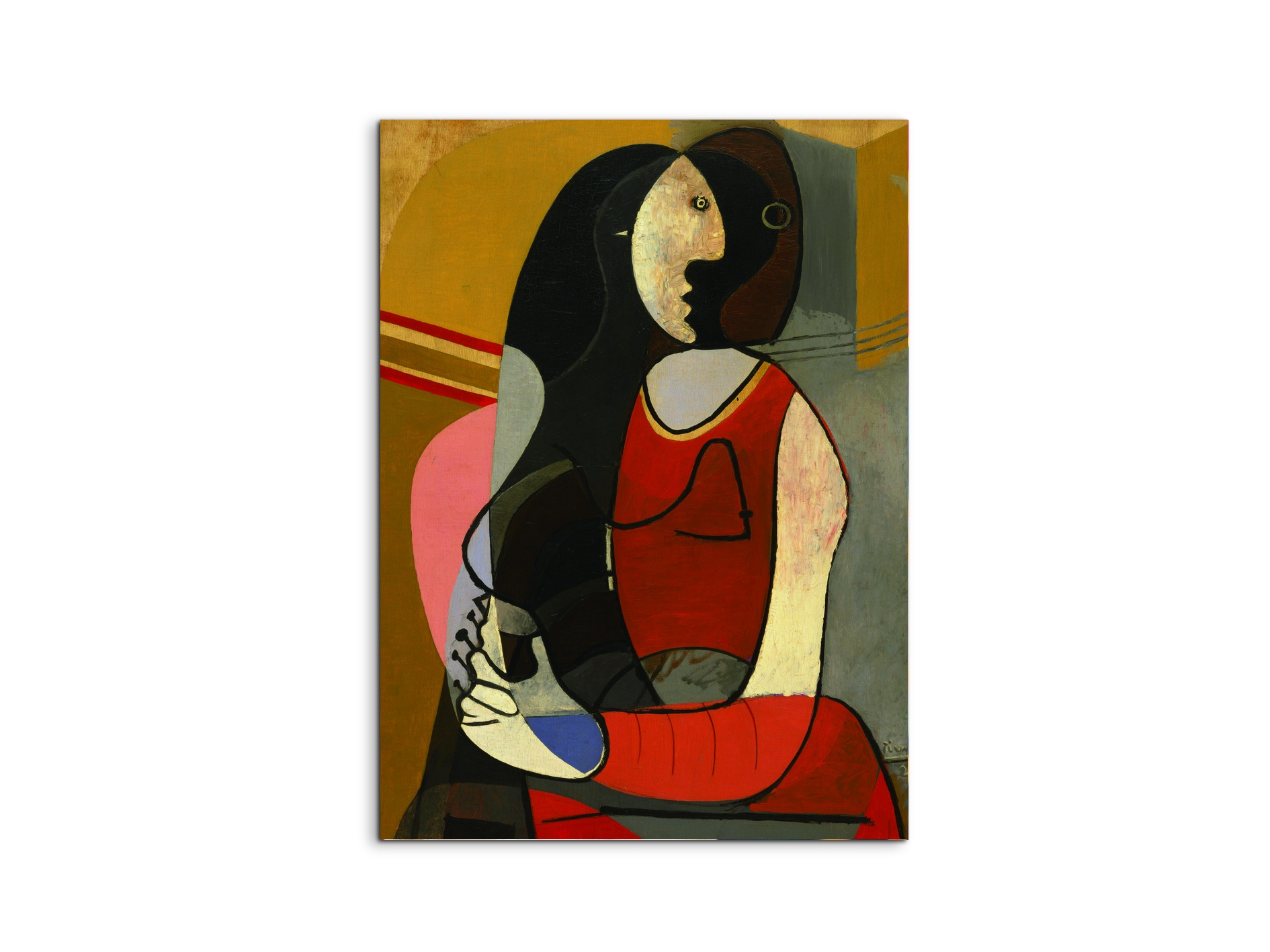 homage-to-pablo-seated-womanec21720-#materiale_MetalArt Materic/dimensioni_58x77,5