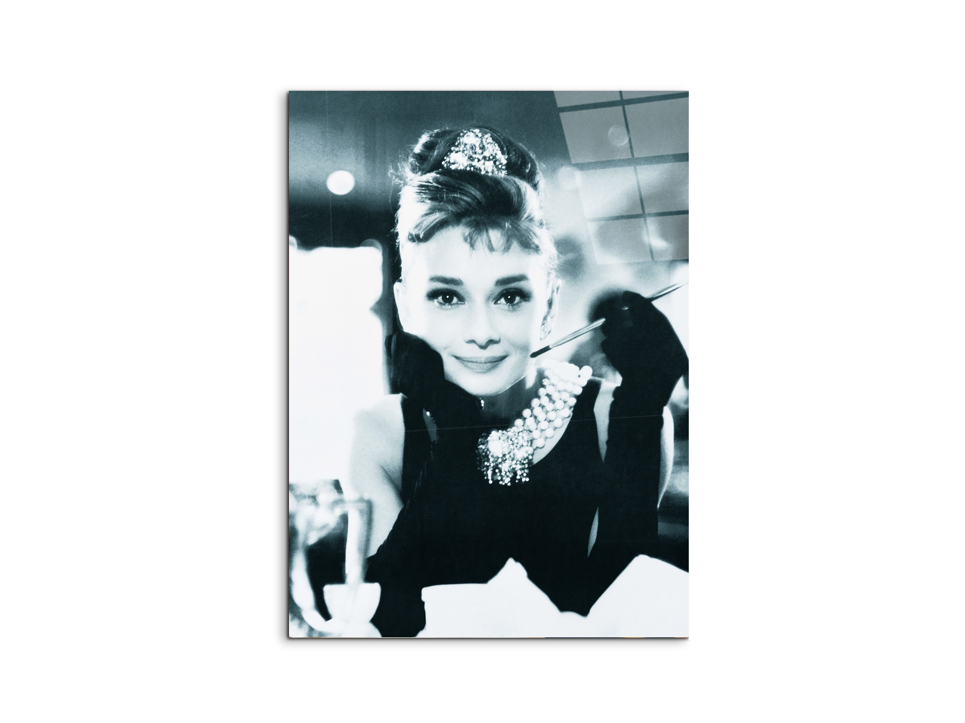homage-to-audrey-colazione-da-tiffany-ias10047-Homage to Audrey - Colazione da Tiffany I-#materiale_crystalart#dimensioni_58x77,5
