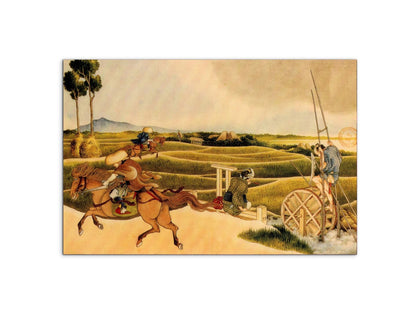 samurai-riding-on-horsesas90121-#materiale_MetalArt Materic/dimensioni_79,5x53
