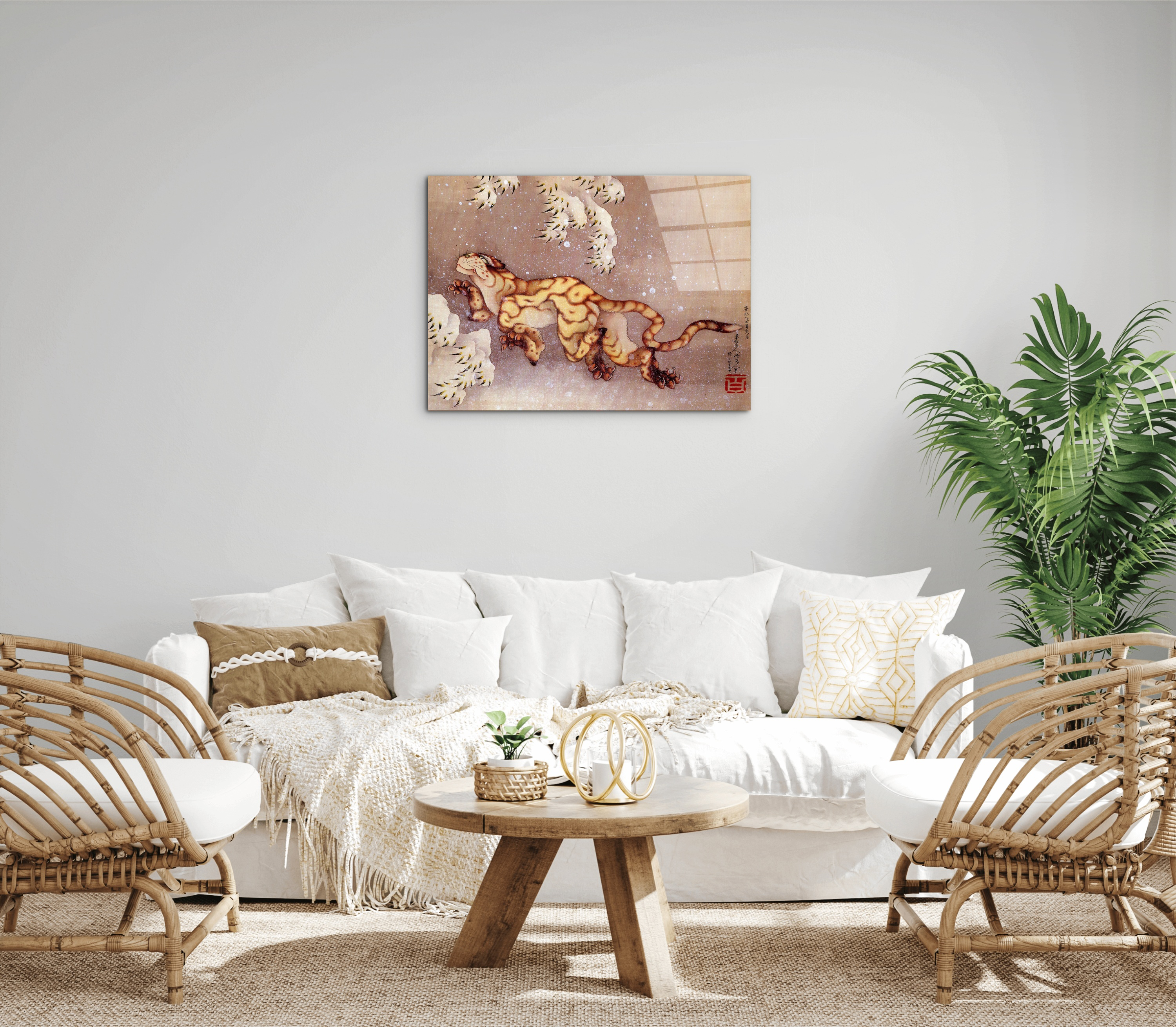 tiger-in-the-snowas90173-#materiale_CrystalArt/dimensioni_76x57