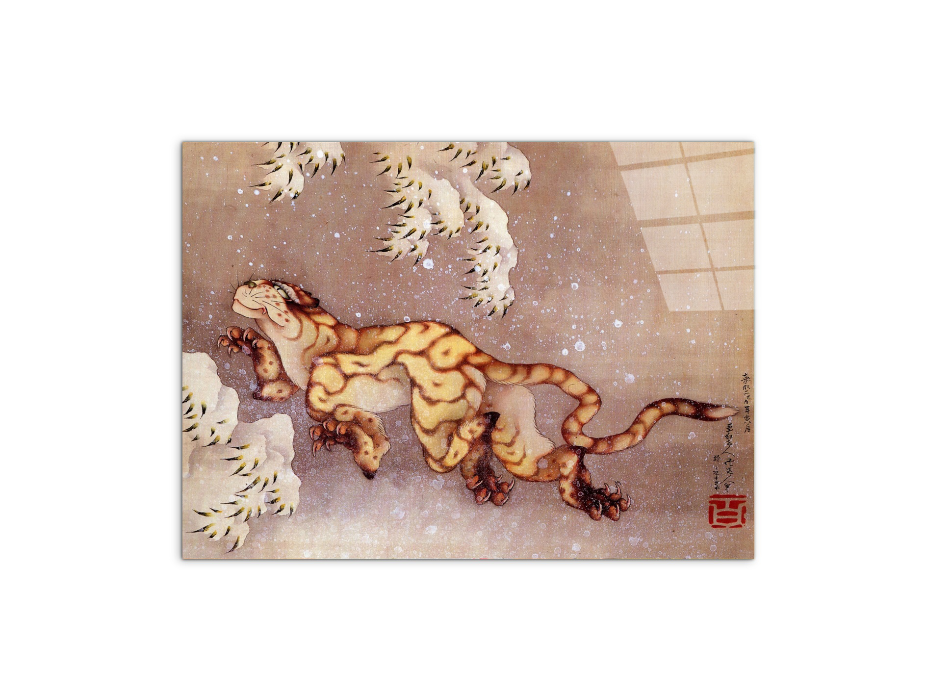 tiger-in-the-snowas90173-#materiale_CrystalArt/dimensioni_76x57