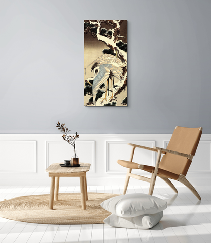 two-cranes-on-a-pine-covered-with-snowas90183-
