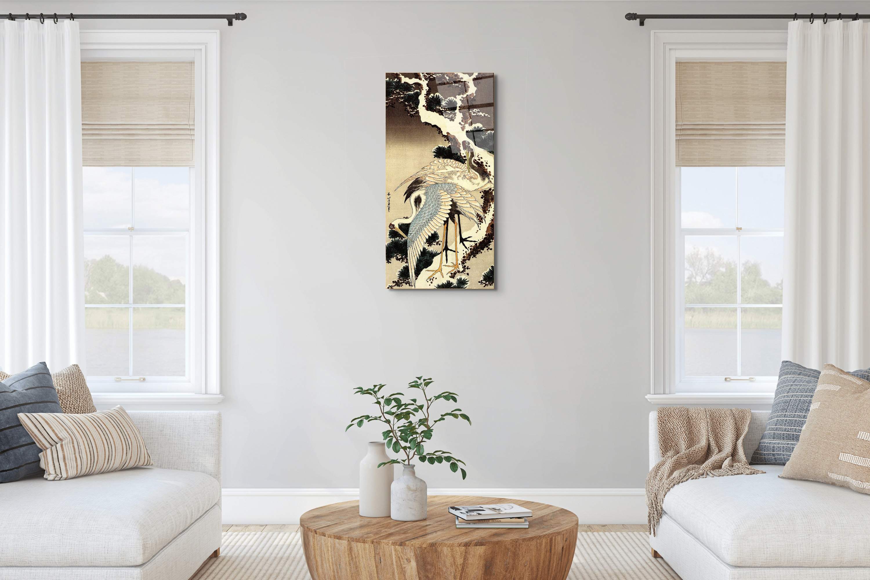 two-cranes-on-a-pine-covered-with-snowas90183-