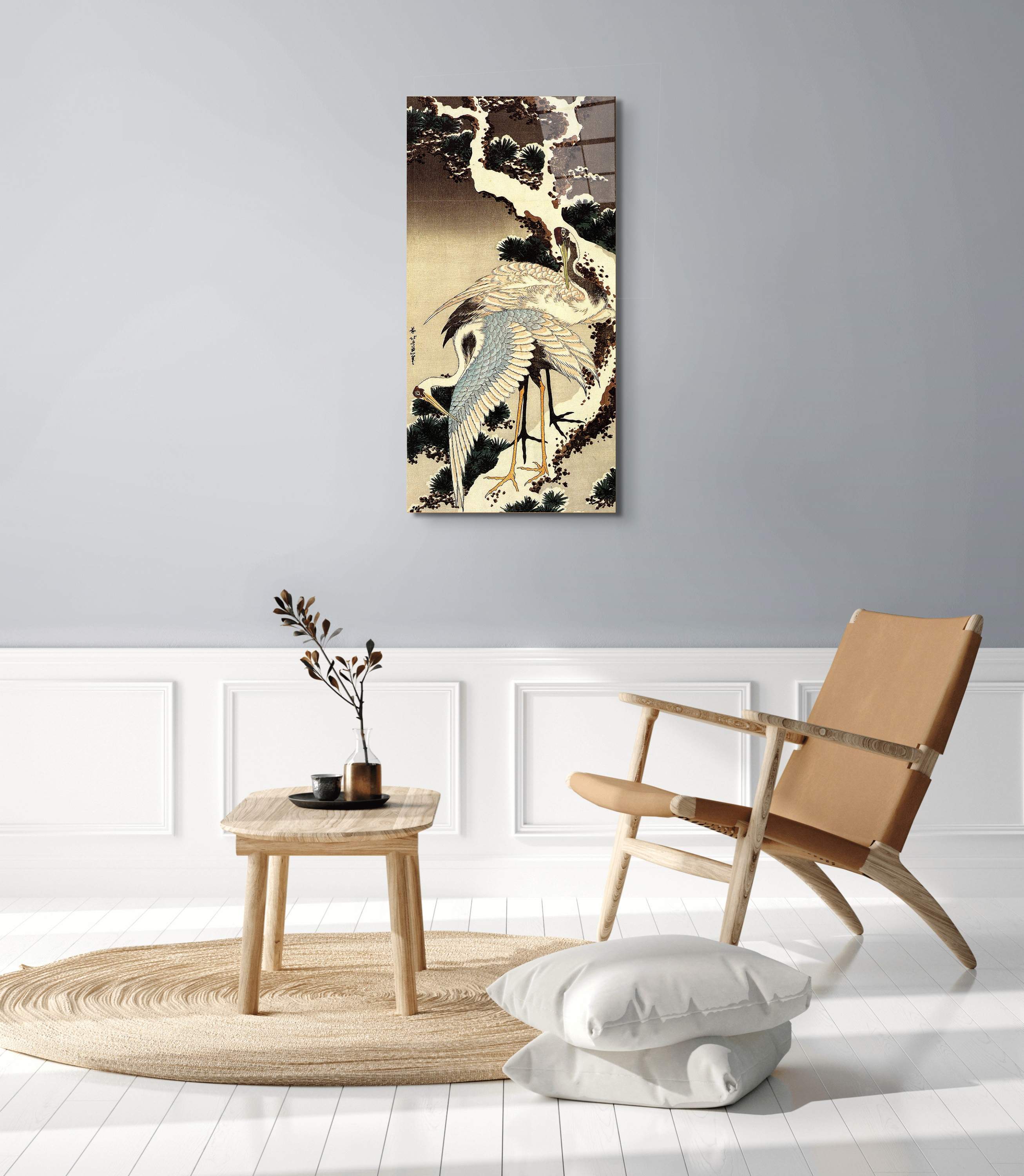 two-cranes-on-a-pine-covered-with-snowas90183-