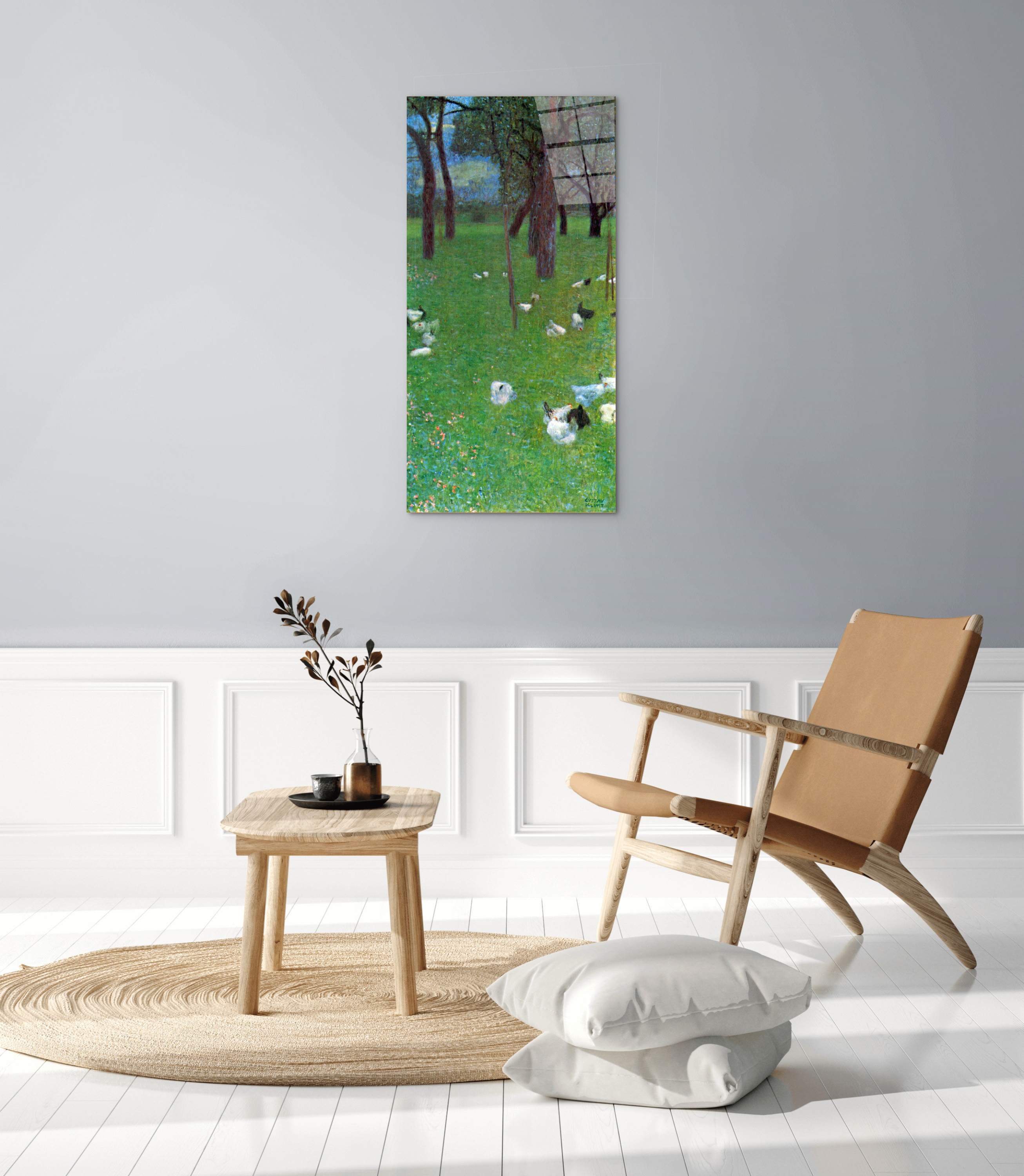 after-the-rain-garden-with-chickens-in-st-agathaas90221-#materiale_CrystalArt/dimensioni_50x100