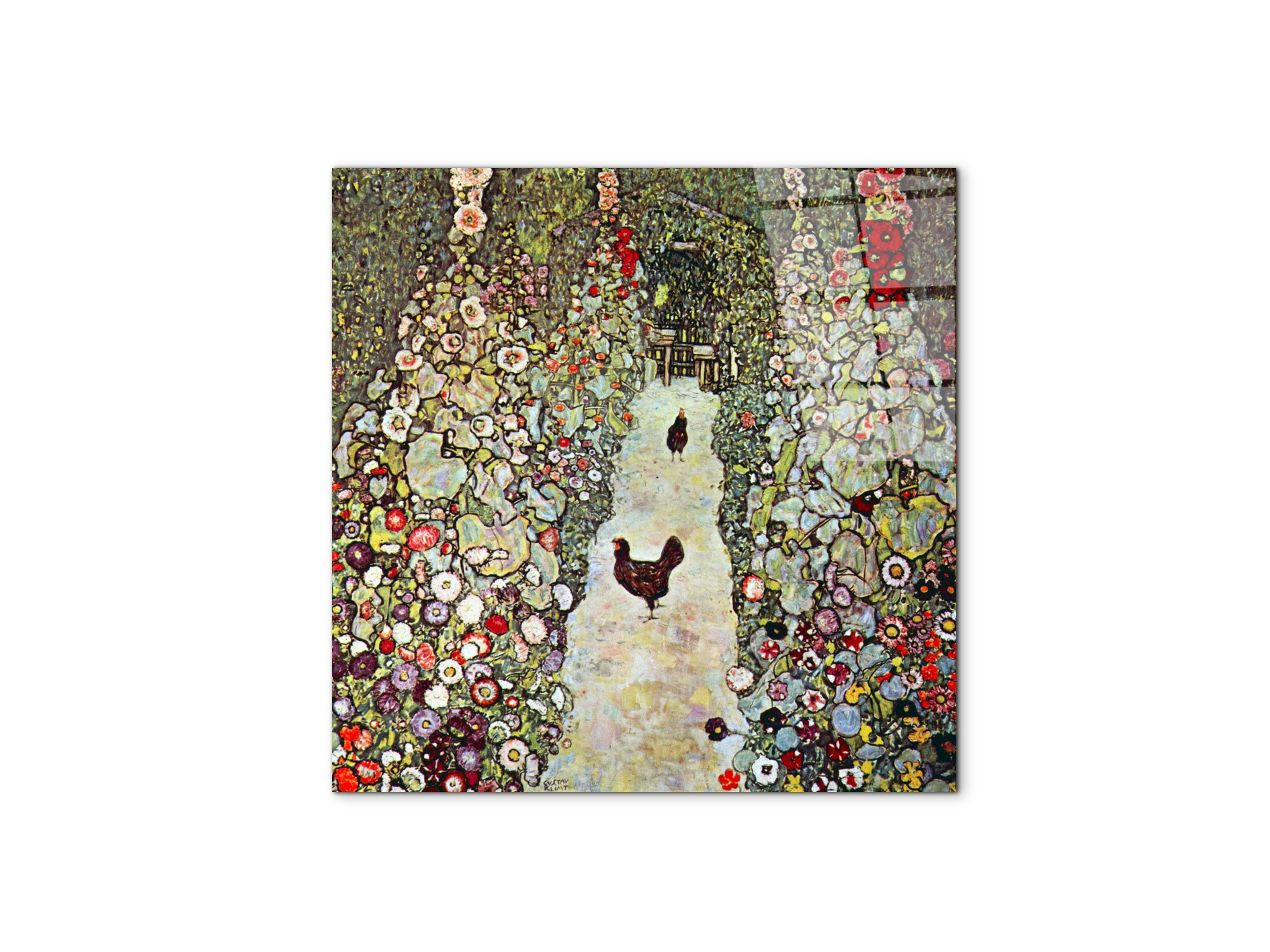 garden-path-with-chickensas90319-#materiale_CrystalArt/dimensioni_58x58