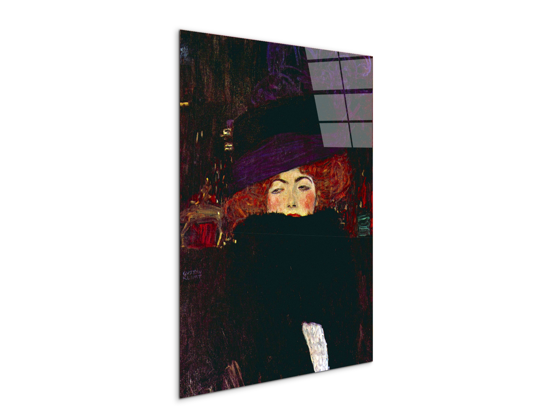 lady-with-hat-and-featheras90379-#materiale_CrystalArt/dimensioni_57x76