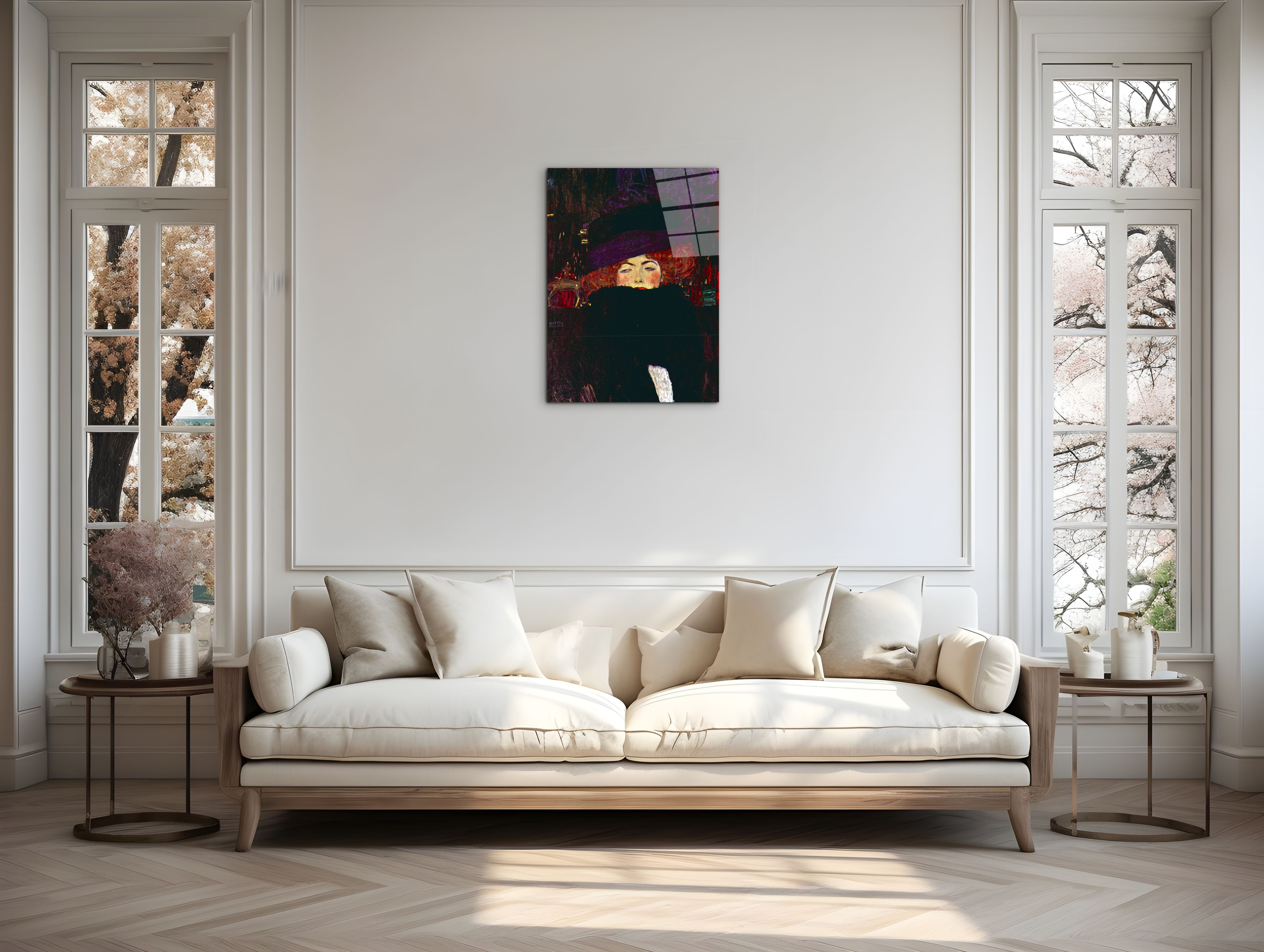 lady-with-hat-and-featheras90379-#materiale_CrystalArt/dimensioni_57x76