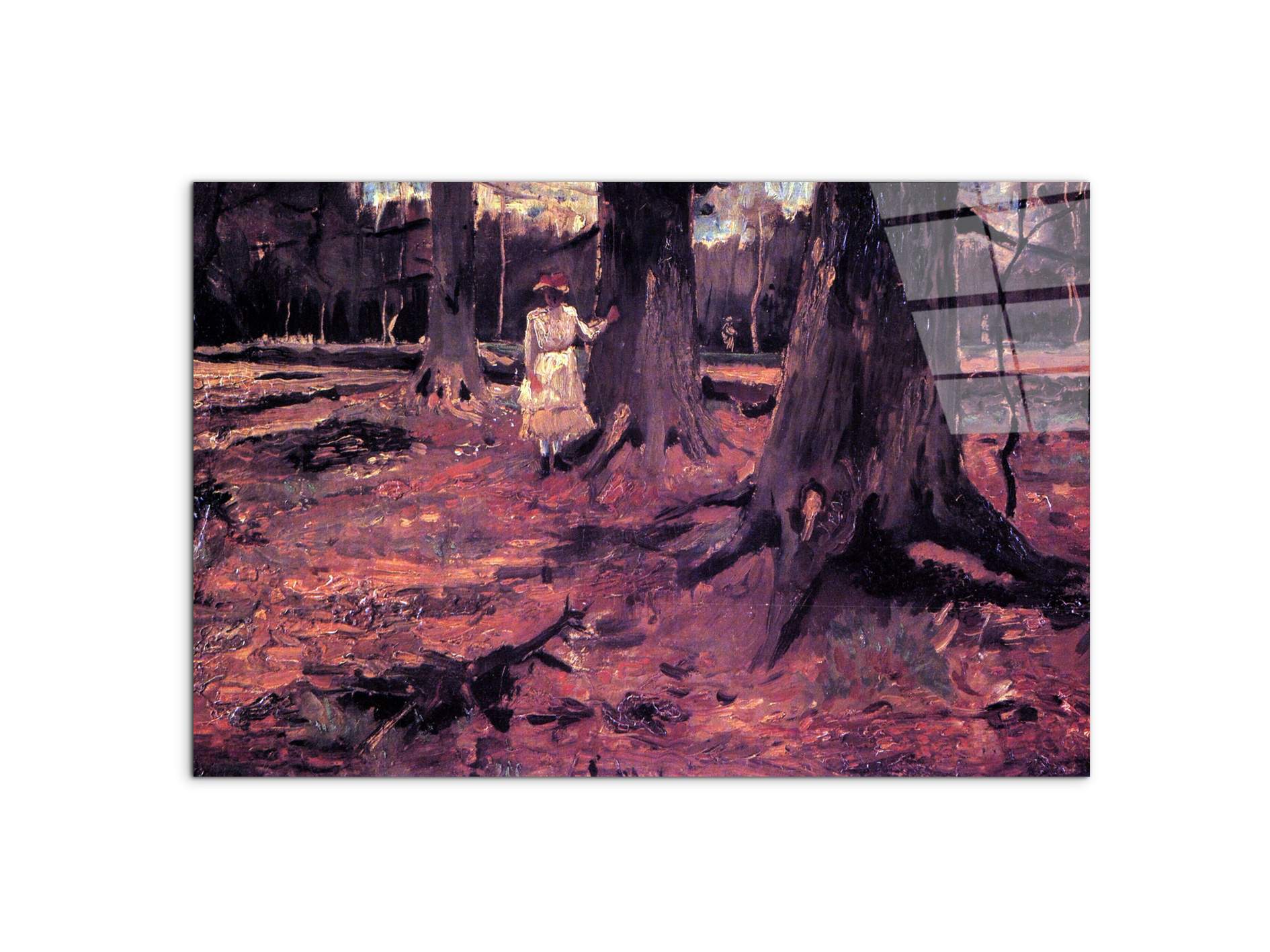 girl-in-white-in-the-woodsas90683-#materiale_CrystalArt/dimensioni_79,5x53
