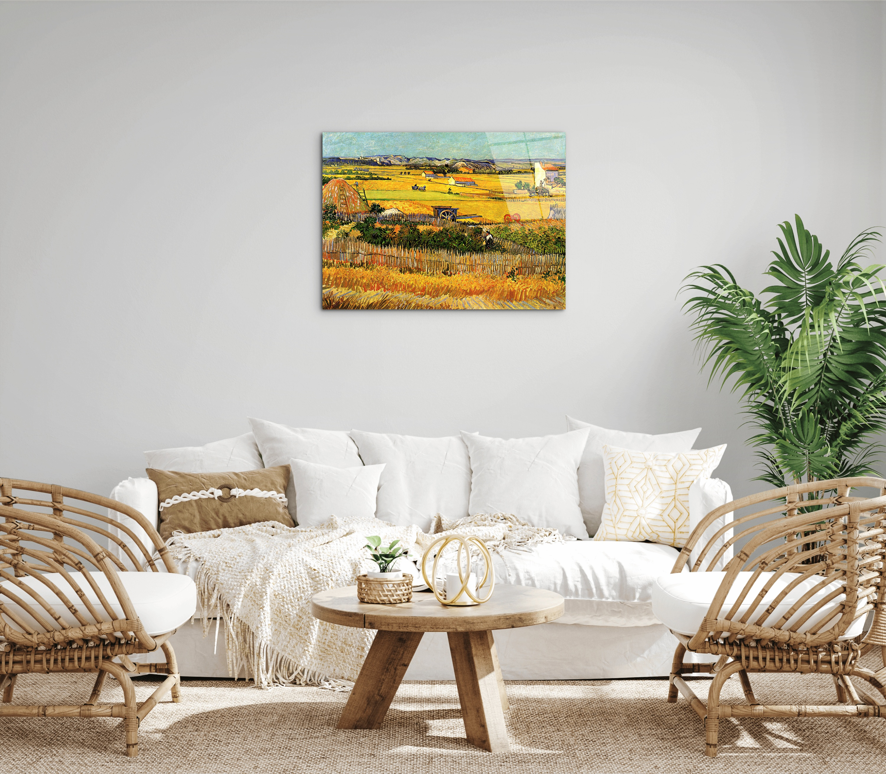 harvest-at-la-crau-with-montmajour-in-the-backgroundas90693-#materiale_CrystalArt/dimensioni_76x57