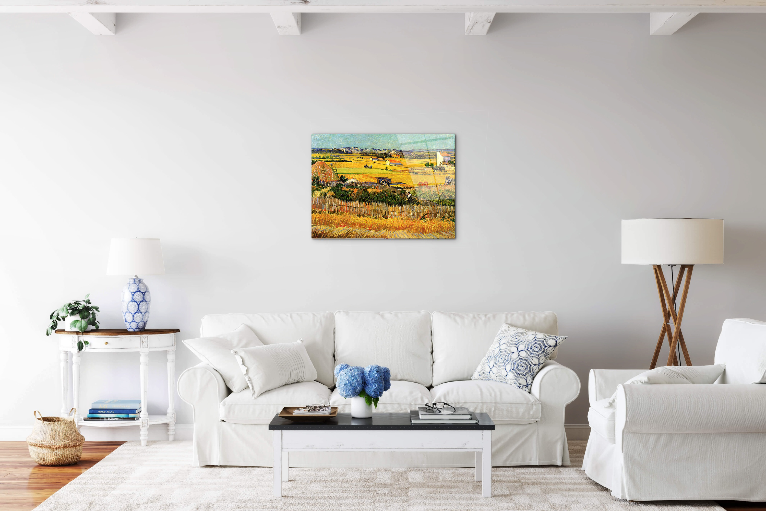 harvest-at-la-crau-with-montmajour-in-the-backgroundas90693-