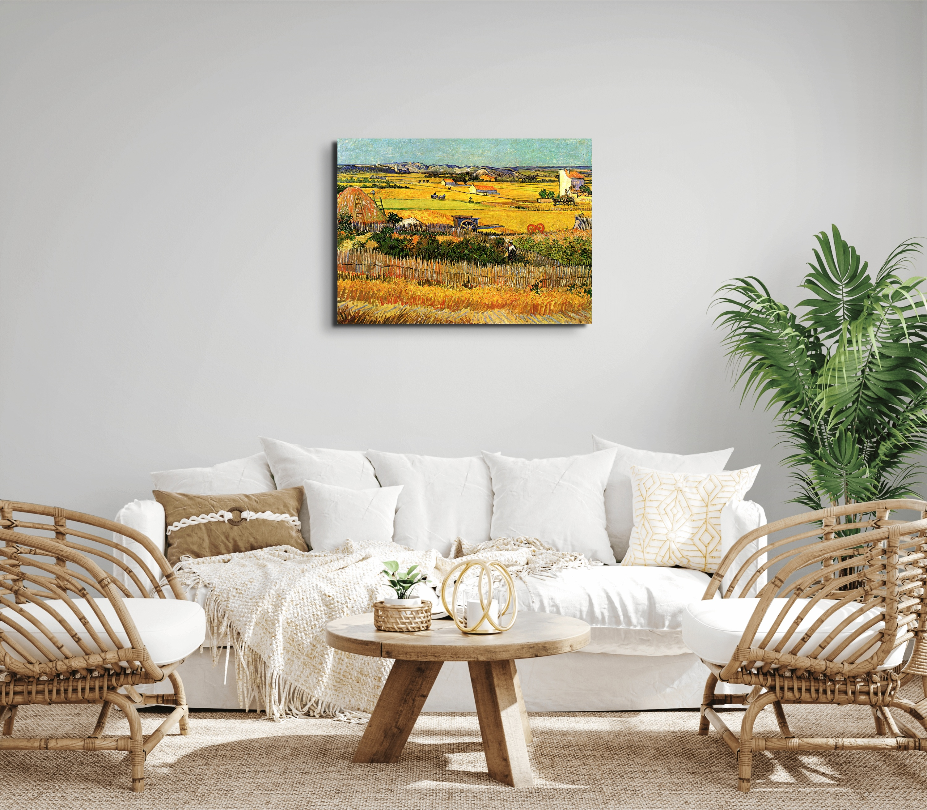 harvest-at-la-crau-with-montmajour-in-the-backgroundas90693-