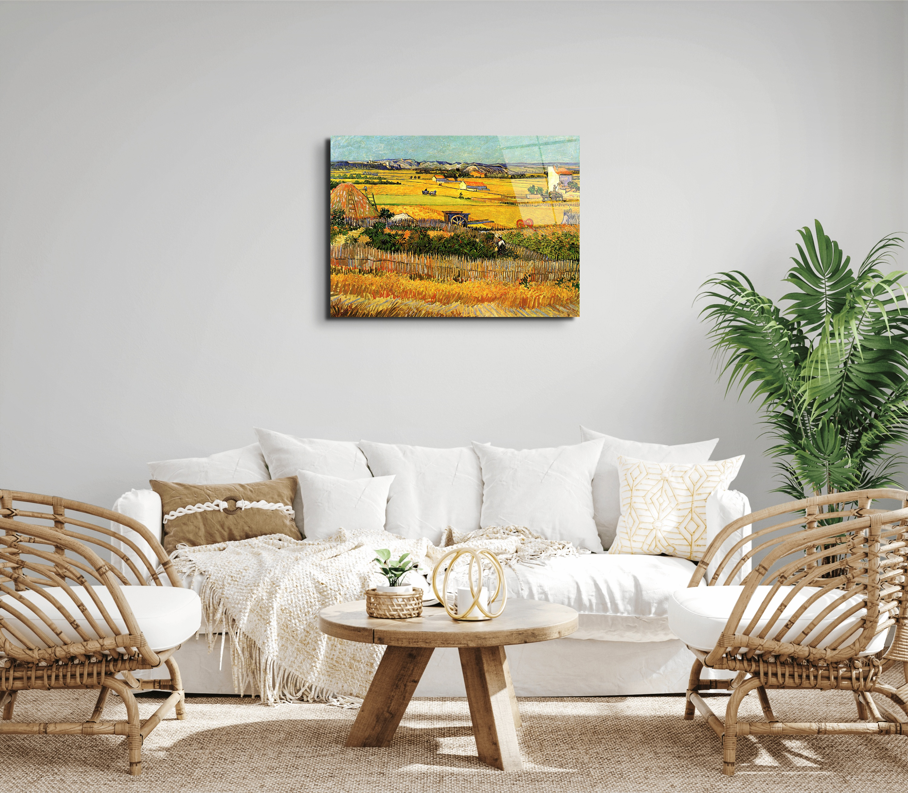 harvest-at-la-crau-with-montmajour-in-the-backgroundas90693-