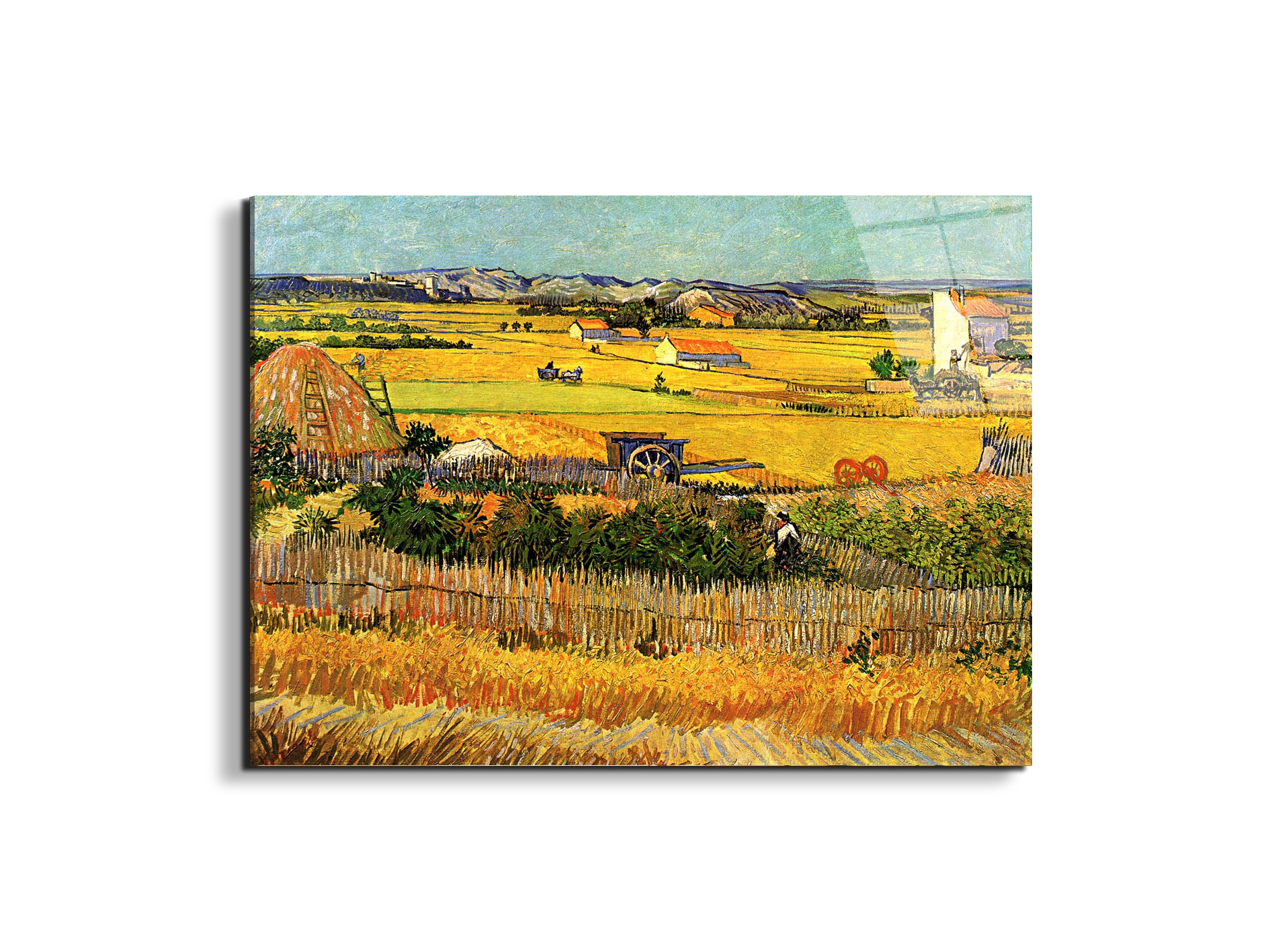 harvest-at-la-crau-with-montmajour-in-the-backgroundas90693-#materiale_EarthArt Total Gloss/dimensioni_76x57